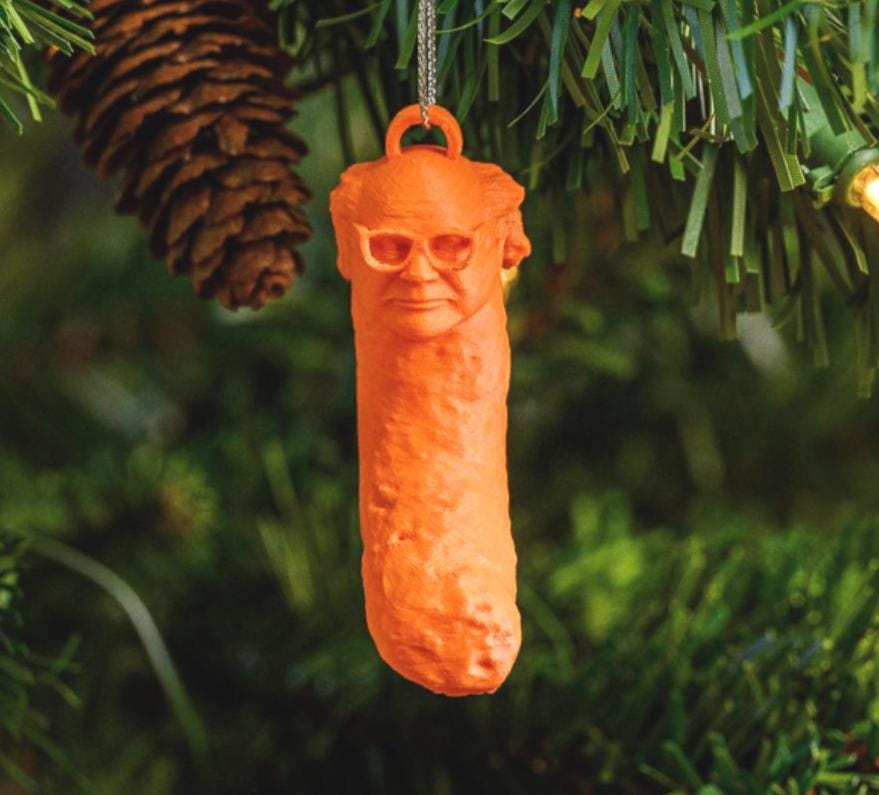 Danny Devito Cheeto Christmas Ornament - Funny Holiday Decor