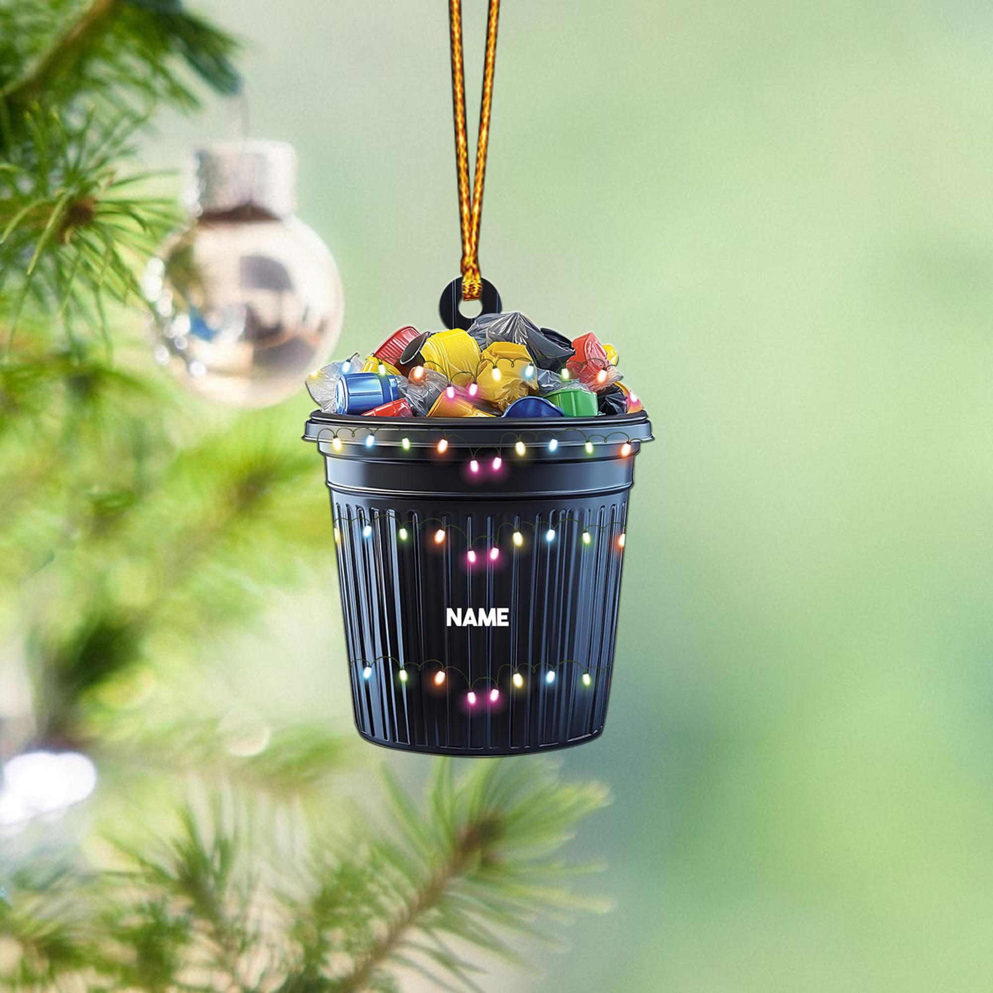 Personalized Sanitation Worker Christmas Ornament - Custom Trash Collector Holiday Gift Personalized Sanitation Worker Christmas Ornament - Custom Trash Collector Holiday Gift