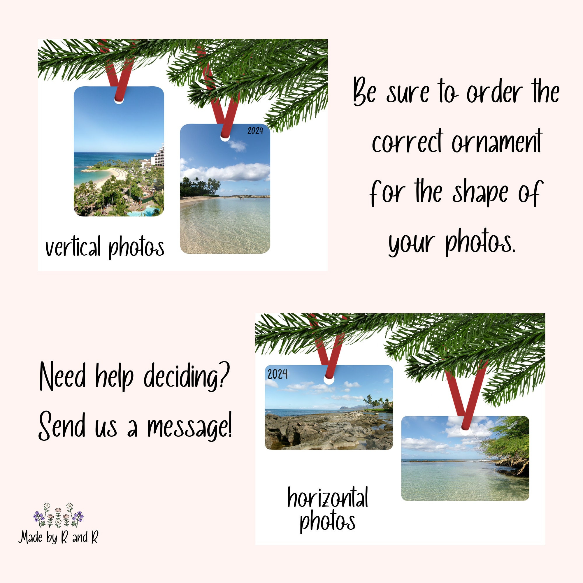 Custom Vertical Two-Sided Metal Christmas Photo Ornament - Personalized Holiday Keepsake 2 - MeasureMason Custom Vertical Two-Sided Metal Christmas Photo Ornament - Personalized Holiday Keepsake 2