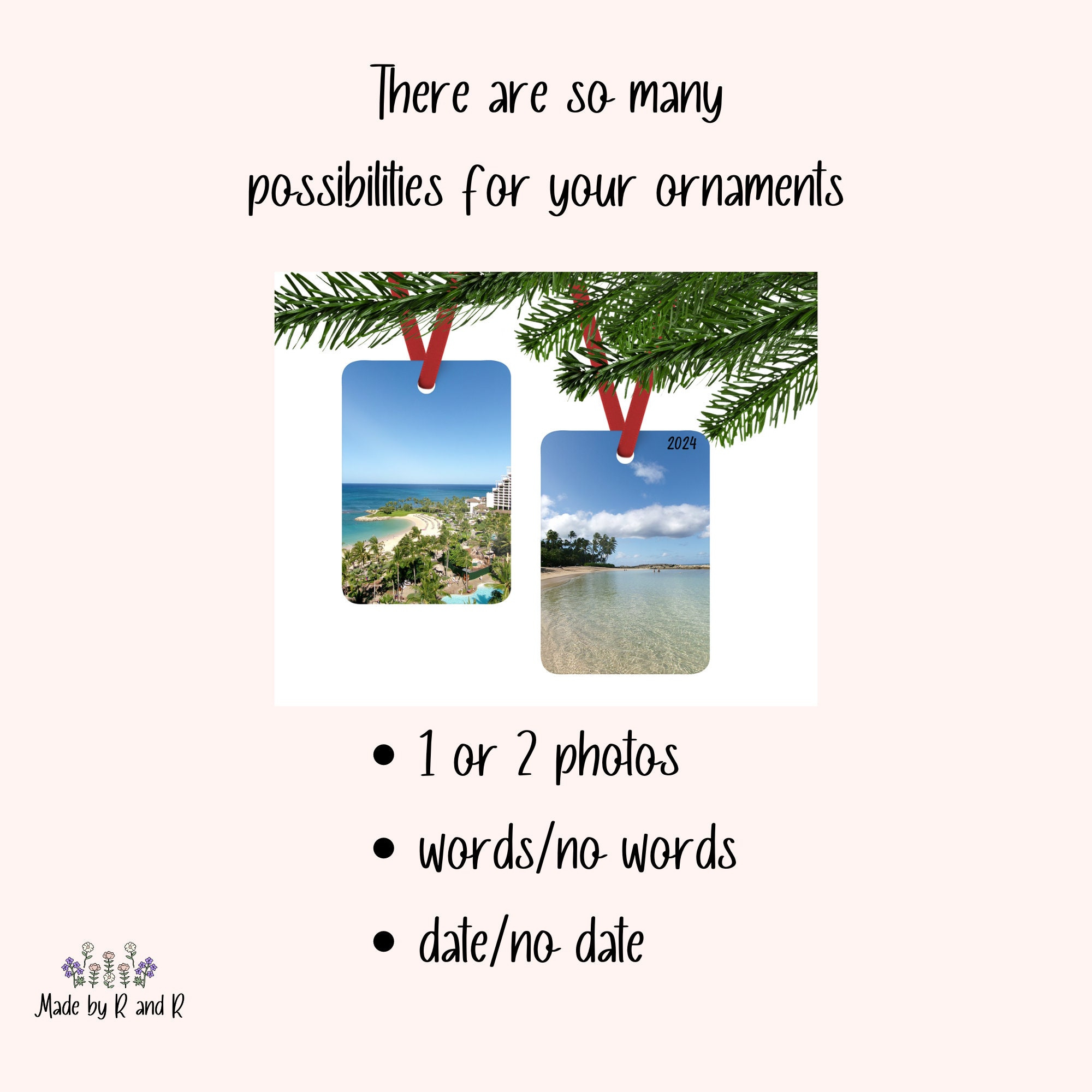 Custom Vertical Two-Sided Metal Christmas Photo Ornament - Personalized Holiday Keepsake 3 - MeasureMason Custom Vertical Two-Sided Metal Christmas Photo Ornament - Personalized Holiday Keepsake 3