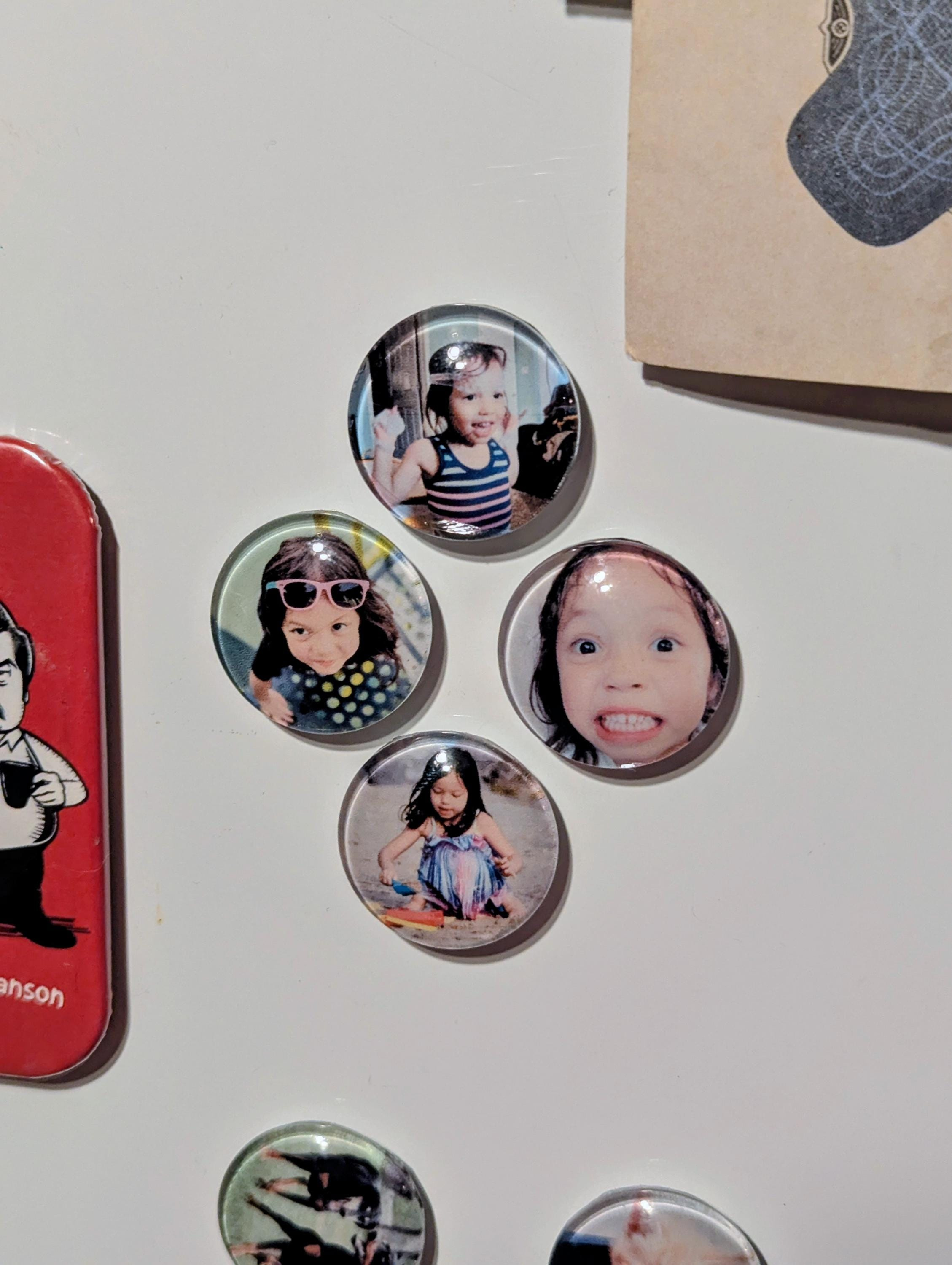 Custom Photo Magnets - 1 Inch Round Glass Cabochon Bubble Fridge Magnets 2 - MeasureMason Custom Photo Magnets - 1 Inch Round Glass Cabochon Bubble Fridge Magnets 2