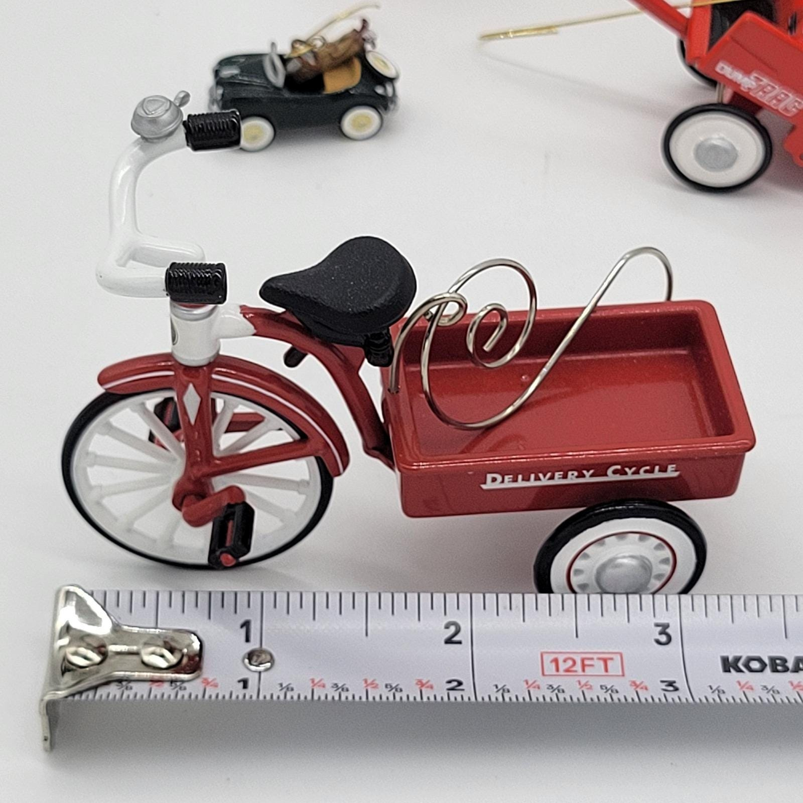 Lot of 6 Hallmark Pedal Car Ornaments Vintage Die-Cast Metal Keepsakes Mixed 1 - MeasureMason Lot of 6 Hallmark Pedal Car Ornaments Vintage Die-Cast Metal Keepsakes Mixed 1