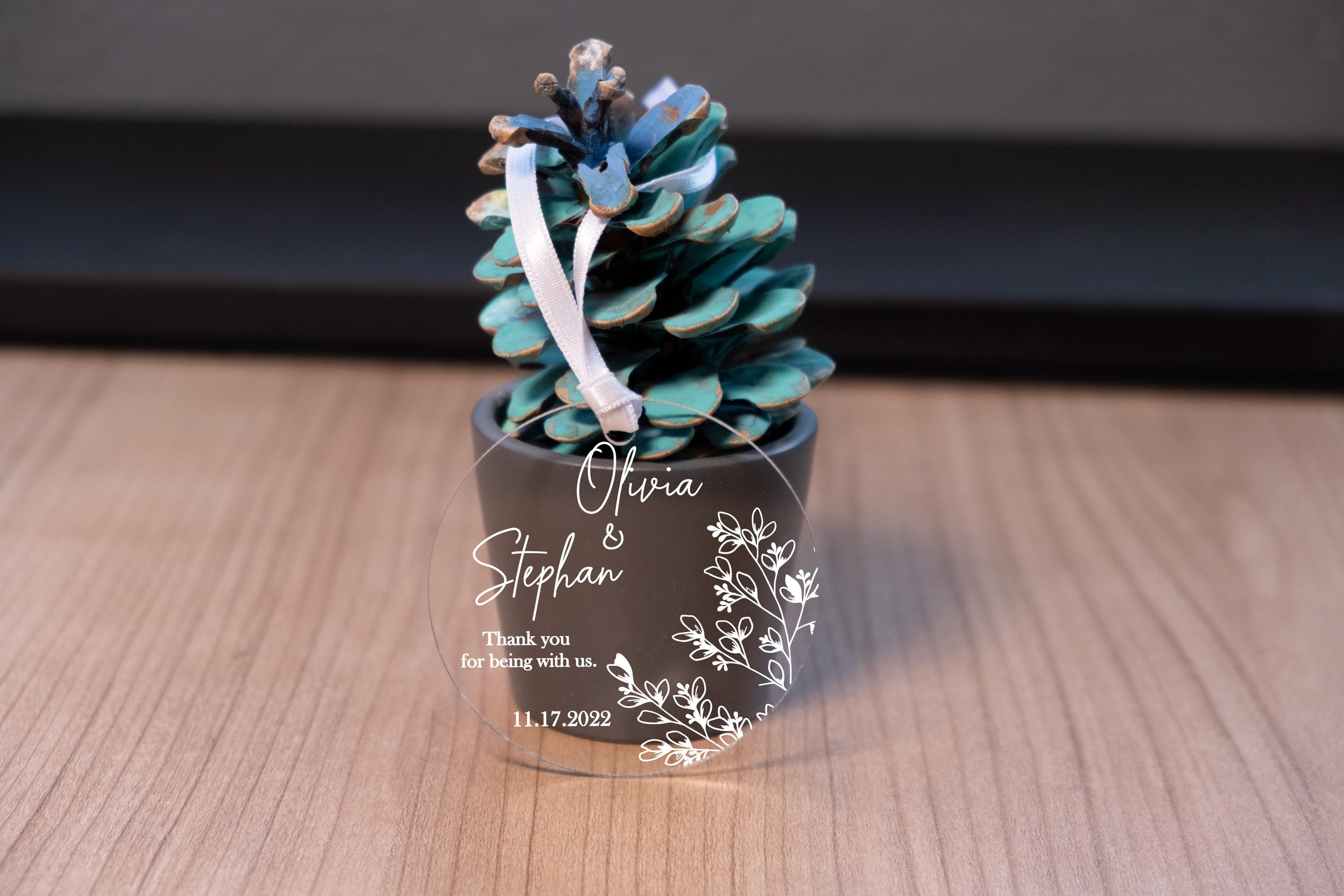 Personalized Acrylic Christmas Ornament – Custom Laser Engraved Holiday Keepsake 4 - MeasureMason Personalized Acrylic Christmas Ornament – Custom Laser Engraved Holiday Keepsake 4