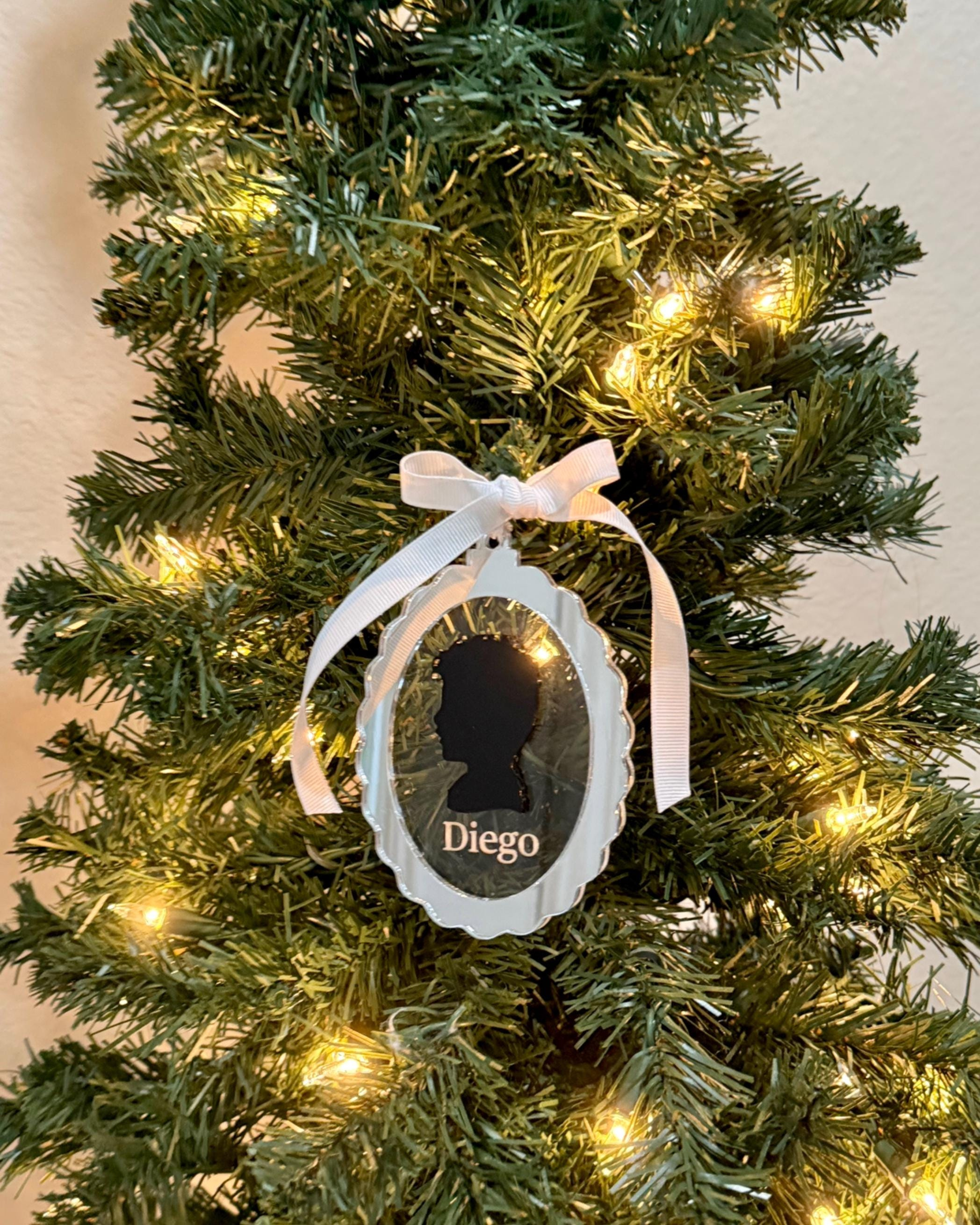 Custom Silhouette Ornament - Personalized Acrylic Photo Ornament - Christmas Family Memorial Gift 1 - MeasureMason Custom Silhouette Ornament - Personalized Acrylic Photo Ornament - Christmas Family Memorial Gift 1