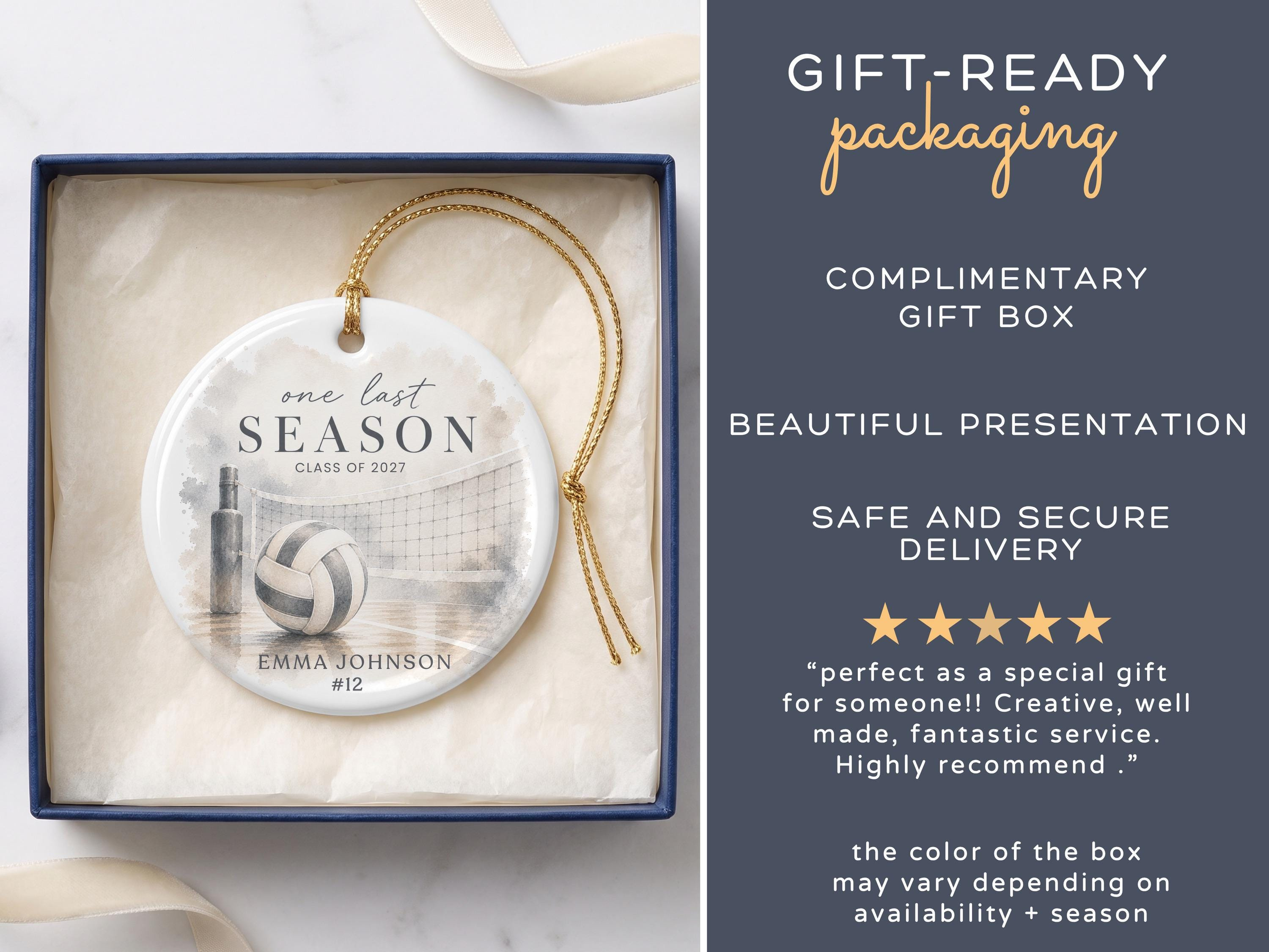 Personalized Volleyball Ornament - Class of 2027 Senior Graduation Keepsake 3 - MeasureMason Personalized Volleyball Ornament - Class of 2027 Senior Graduation Keepsake 3