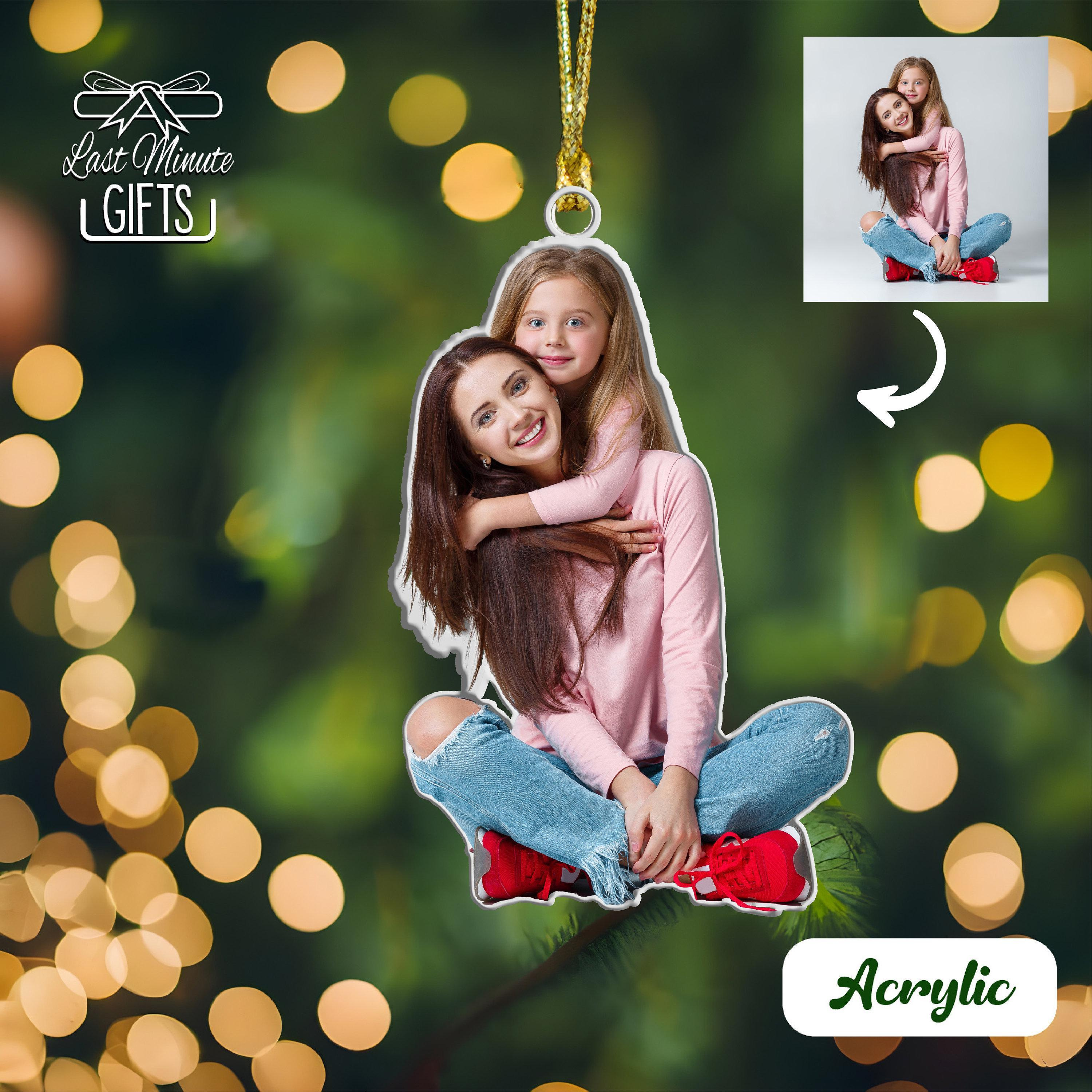 Custom Photo Acrylic Christmas Ornament: Family Keepsake Custom Photo Acrylic Christmas Ornament: Family Keepsake
