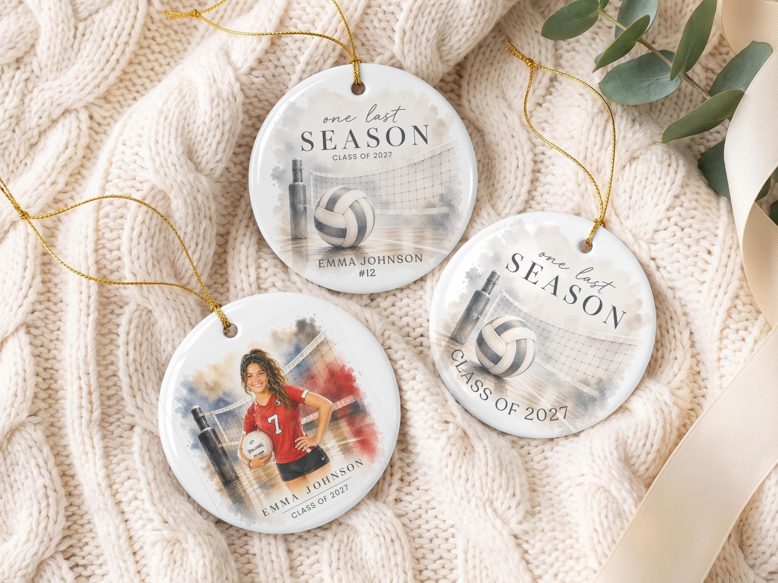 Personalized Volleyball Ornament - Class of 2027 Senior Graduation Keepsake 4 - MeasureMason Personalized Volleyball Ornament - Class of 2027 Senior Graduation Keepsake 4