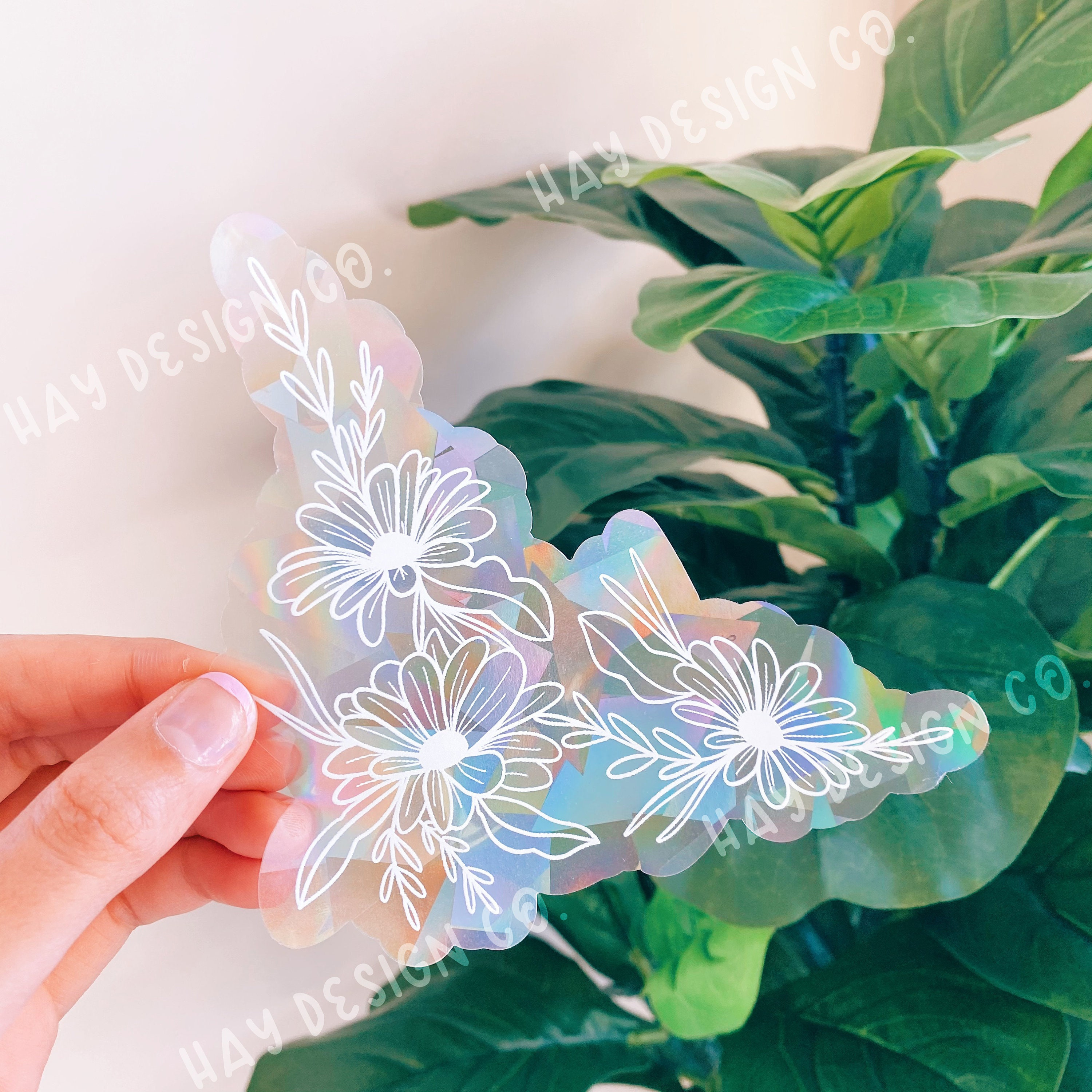 Daisy Suncatcher Window Decal – Rainbow Maker Prismatic Cling Daisy Suncatcher Window Decal – Rainbow Maker Prismatic Cling
