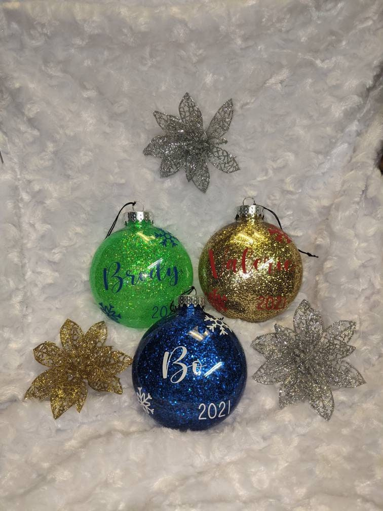 Personalized Family Name Glitter Christmas Ornament 2025 Shatterproof Plastic Disc Custom 1 - MeasureMason Personalized Family Name Glitter Christmas Ornament 2025 Shatterproof Plastic Disc Custom 1
