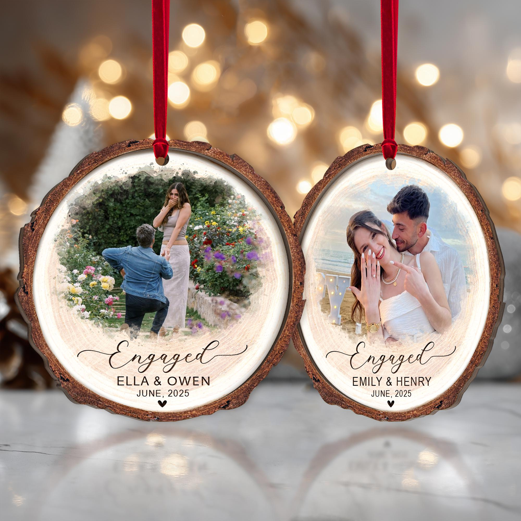 Personalized 2 Layer Wooden Portrait From Photo Proposal Photo Ornament – Custom Engagement Christmas Keepsake 2025 4 - MeasureMason Personalized 2 Layer Wooden Portrait From Photo Proposal Photo Ornament – Custom Engagement Christmas Keepsake 2025 4