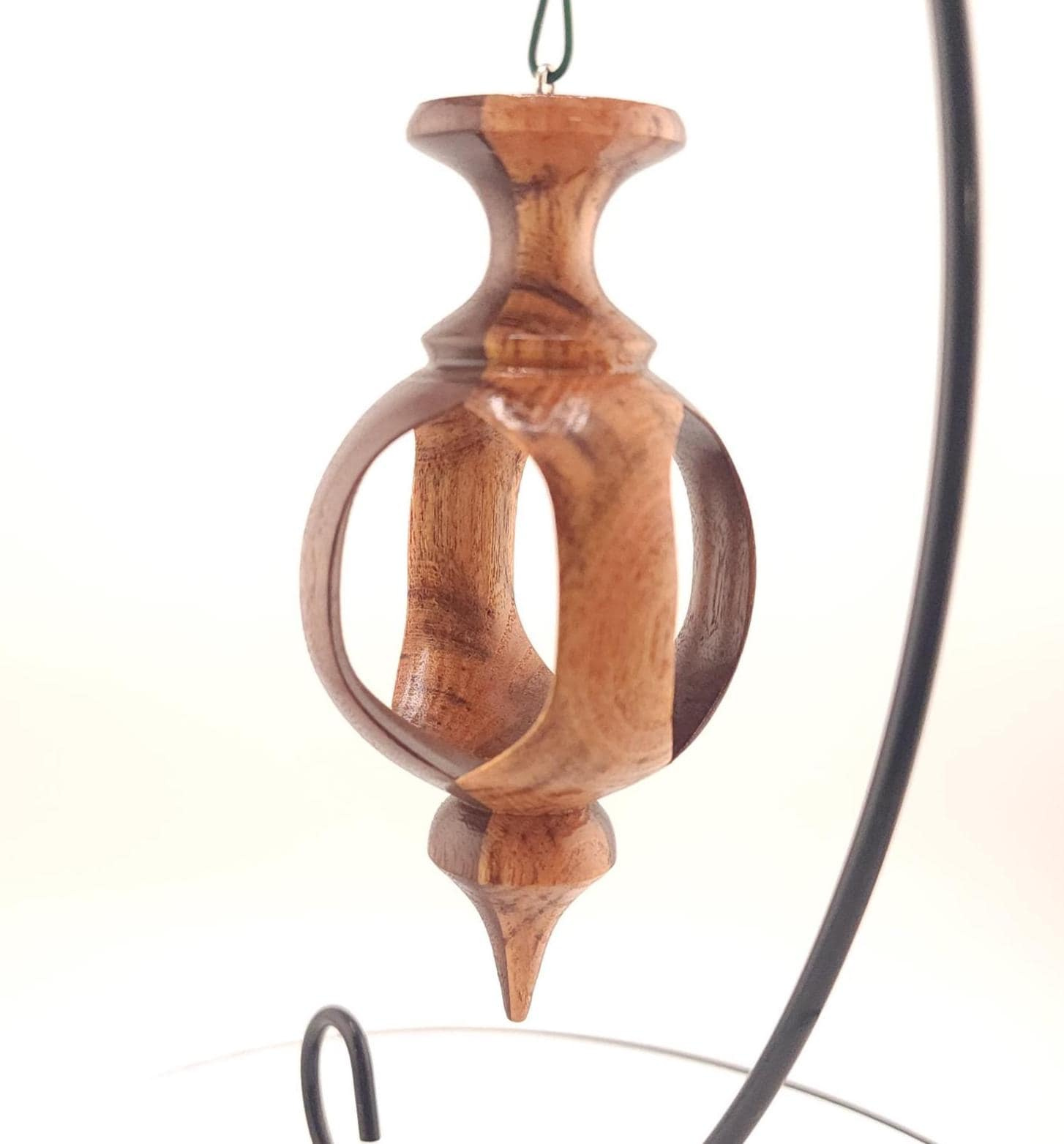 Retro Inside-Out Wood Turning Hollow Window Christmas Ornament - Handmade Walnut & Locust Wood Hanging Tree Decor Retro Inside-Out Wood Turning Hollow Window Christmas Ornament - Handmade Walnut & Locust Wood Hanging Tree Decor