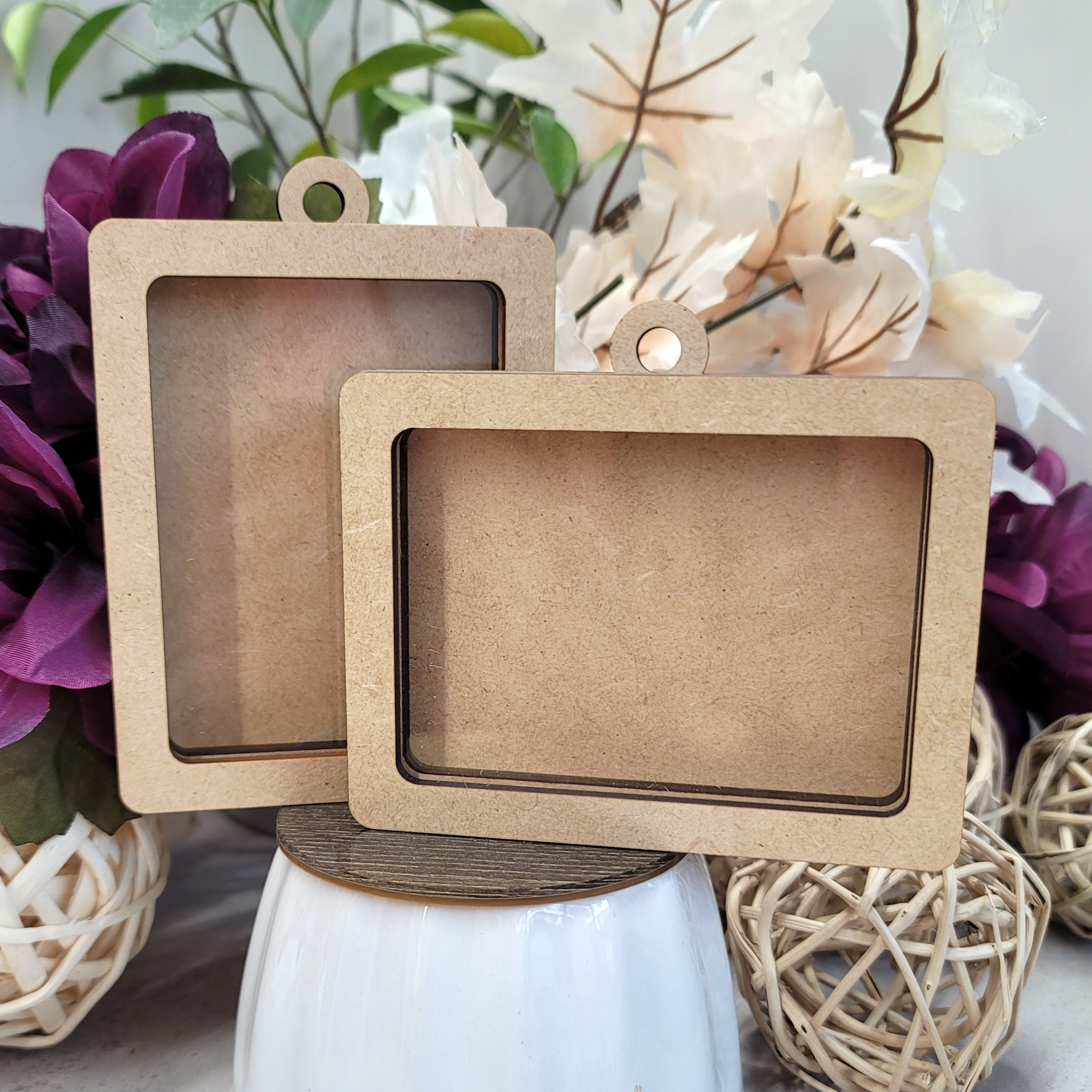 DIY Rectangle Ornament Shaker Frame Kit - Gift Card, Photo & Trading Card Holder - Christmas Tree Ornament Craft DIY Rectangle Ornament Shaker Frame Kit - Gift Card, Photo & Trading Card Holder - Christmas Tree Ornament Craft