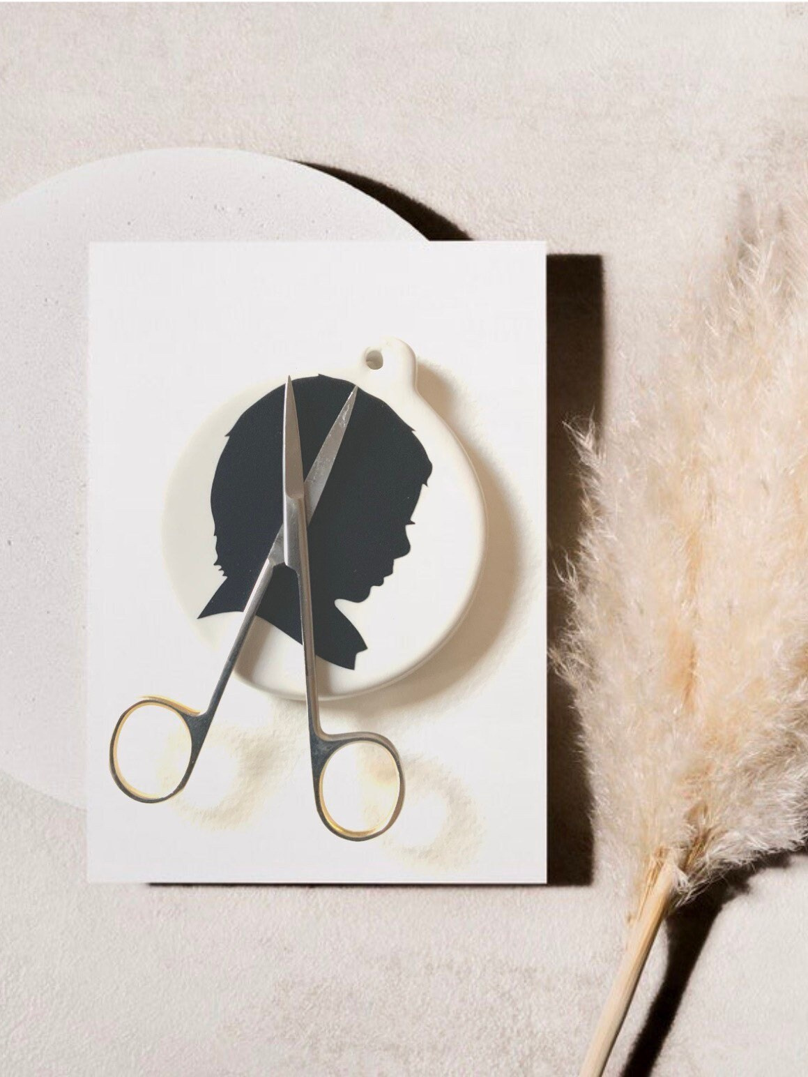 Custom Hand-Cut Silhouette Ornament - Personalized Family Keepsake with Optional Hand-Lettered Names 4 - MeasureMason Custom Hand-Cut Silhouette Ornament - Personalized Family Keepsake with Optional Hand-Lettered Names 4