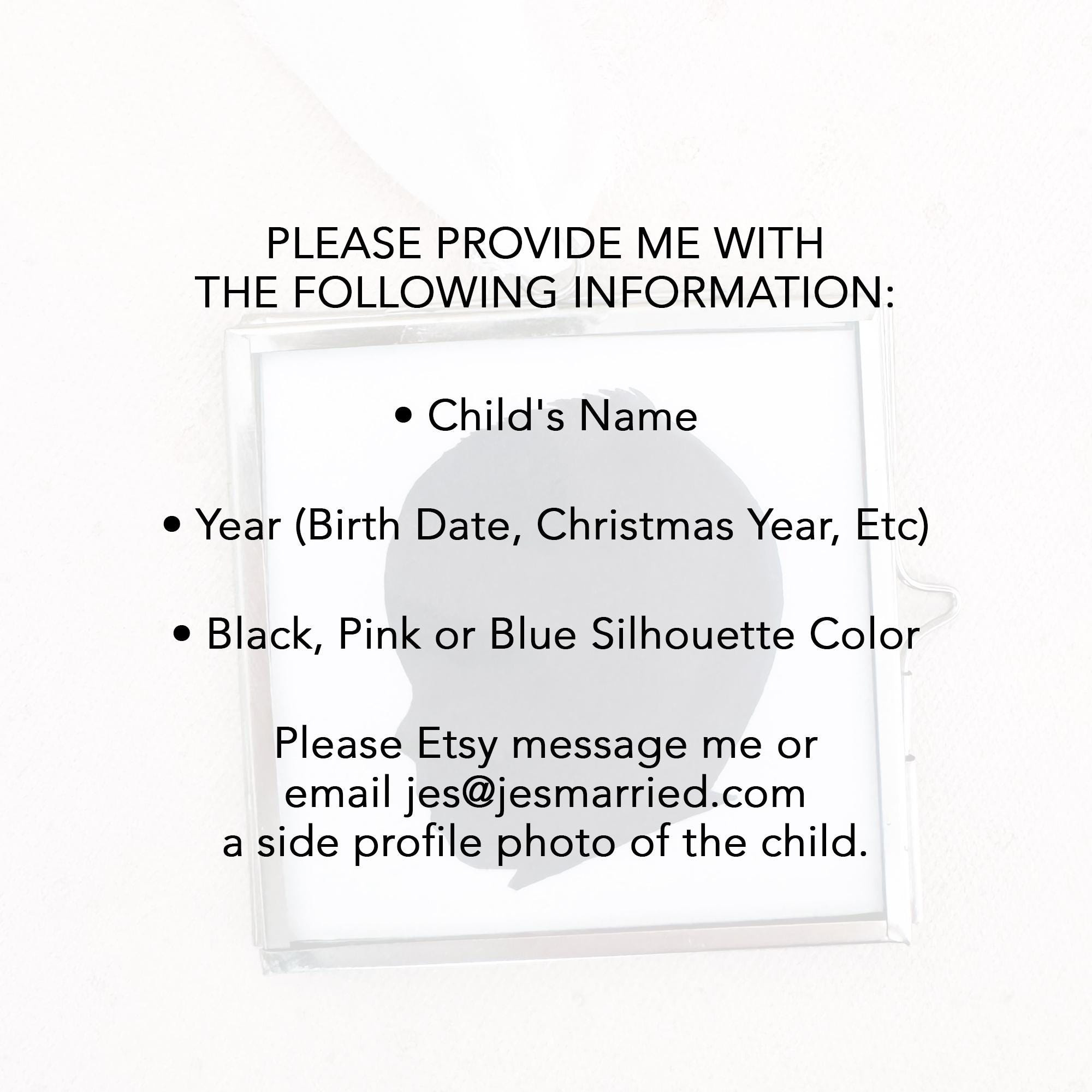 Custom Baby Silhouette Ornament - Personalized Christmas Frame Keepsake Gift for Grandparents 1 - MeasureMason Custom Baby Silhouette Ornament - Personalized Christmas Frame Keepsake Gift for Grandparents 1