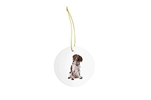 Small Munsterlander Ceramic Ornament, Dog Breed Christmas Ornament