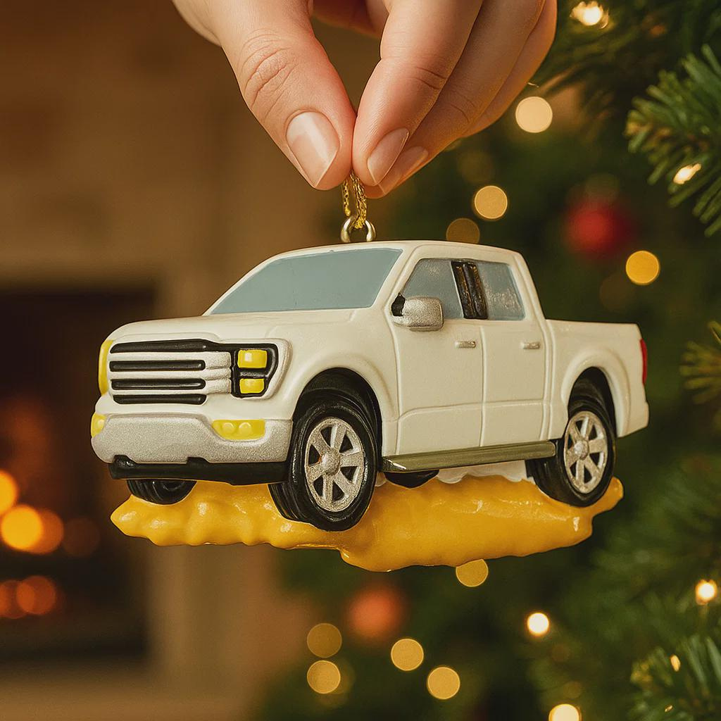 Personalized Pick Up Truck Christmas Ornament - Custom Name & Year Tree Decoration 4 - MeasureMason Personalized Pick Up Truck Christmas Ornament - Custom Name & Year Tree Decoration 4