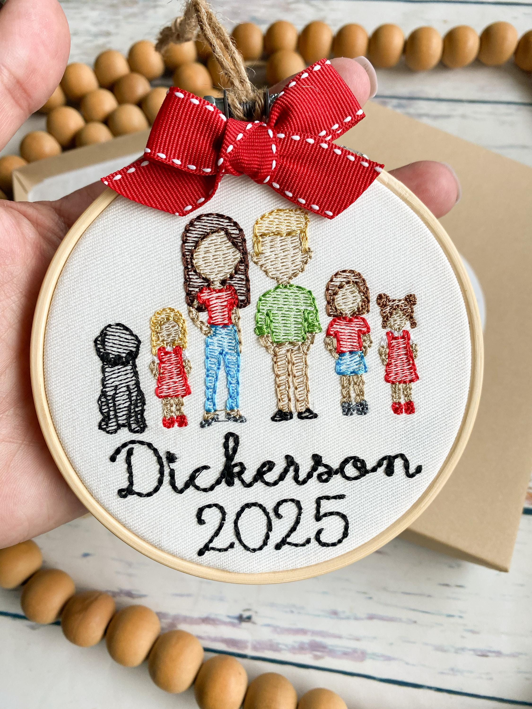 Personalized Family Christmas Ornament - Custom Figures Holiday Keepsake Tree Decoration Gift Personalized Family Christmas Ornament - Custom Figures Holiday Keepsake Tree Decoration Gift
