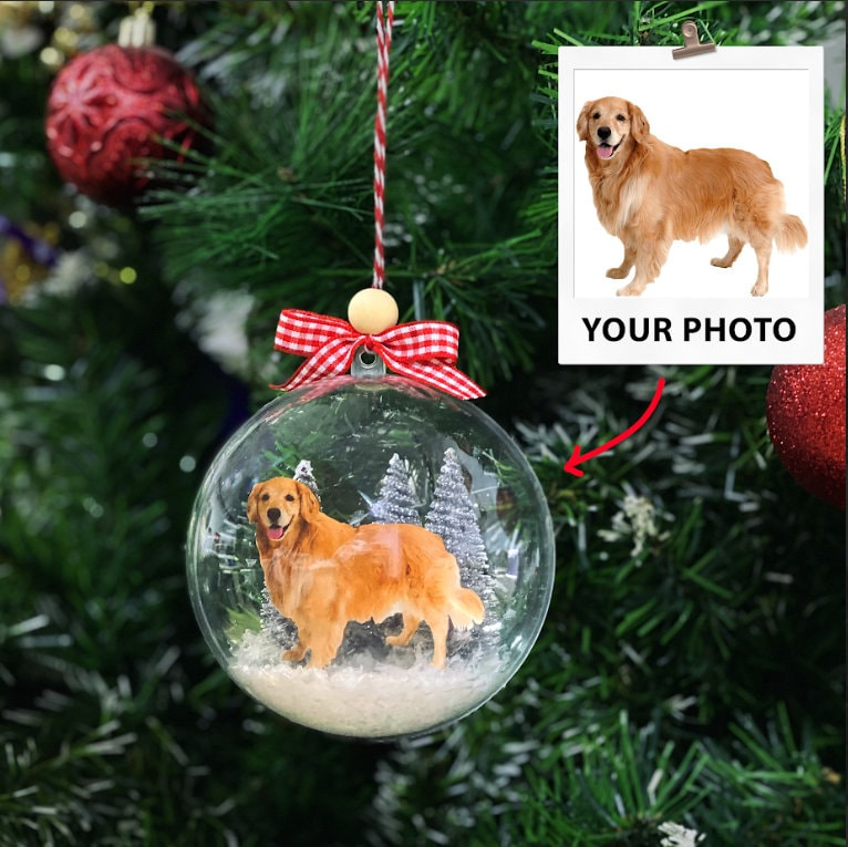 Custom 3D Acrylic Ball Ornament - Personalized Christmas Decoration with Logo Design