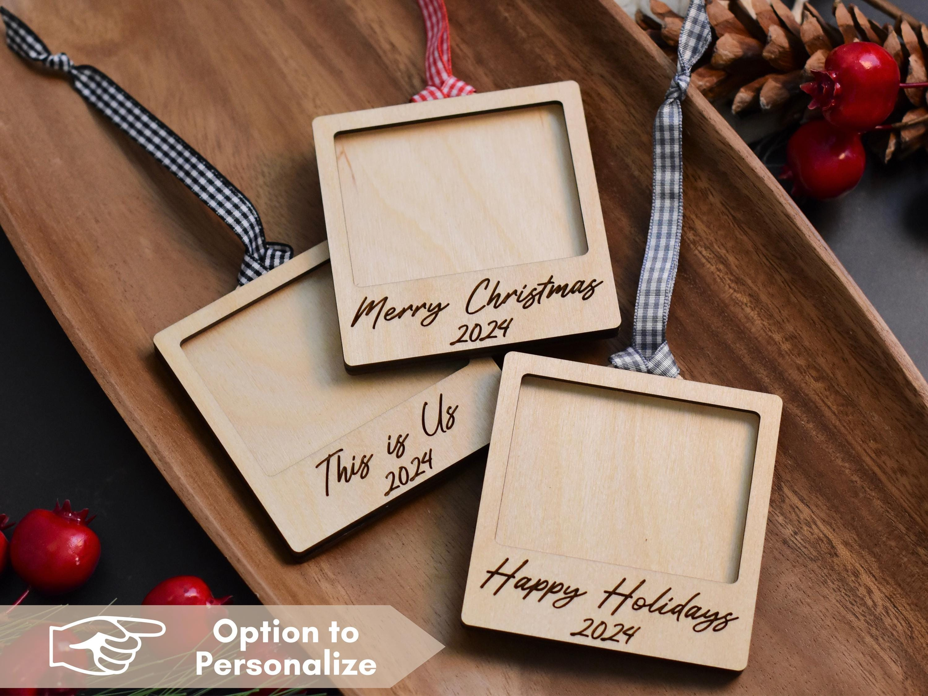 2026 Photo Frame Ornament, Laser Cut Birch Wood, Personalized Picture Keepsake, Christmas Tree Ornament, Grandparent Gif 2026 Photo Frame Ornament, Laser Cut Birch Wood, Personalized Picture Keepsake, Christmas Tree Ornament, Grandparent Gif