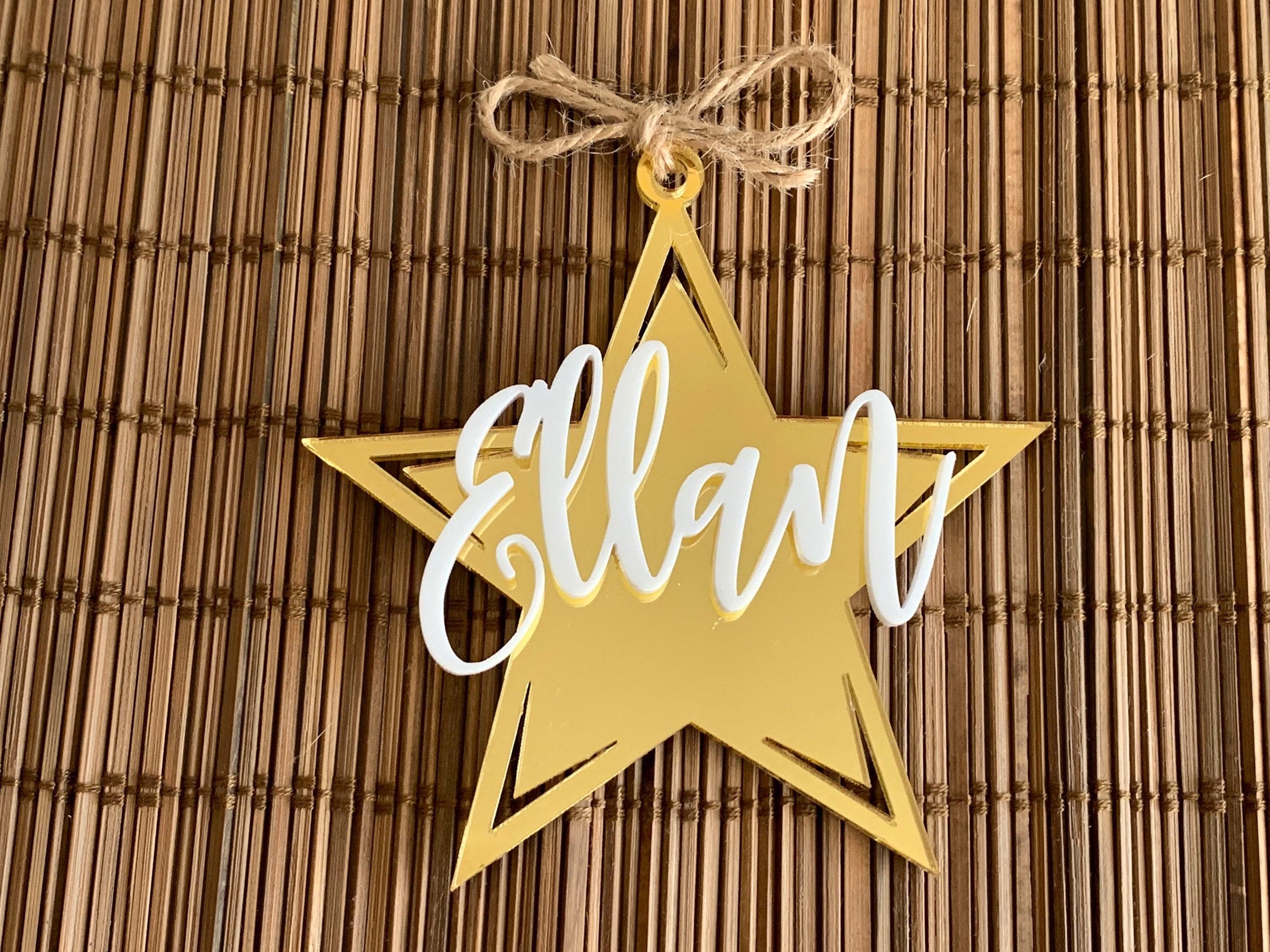 Custom Acrylic Star Ornament - Laser-Cut Personalized Christmas Tree Decoration 4 - MeasureMason Custom Acrylic Star Ornament - Laser-Cut Personalized Christmas Tree Decoration 4