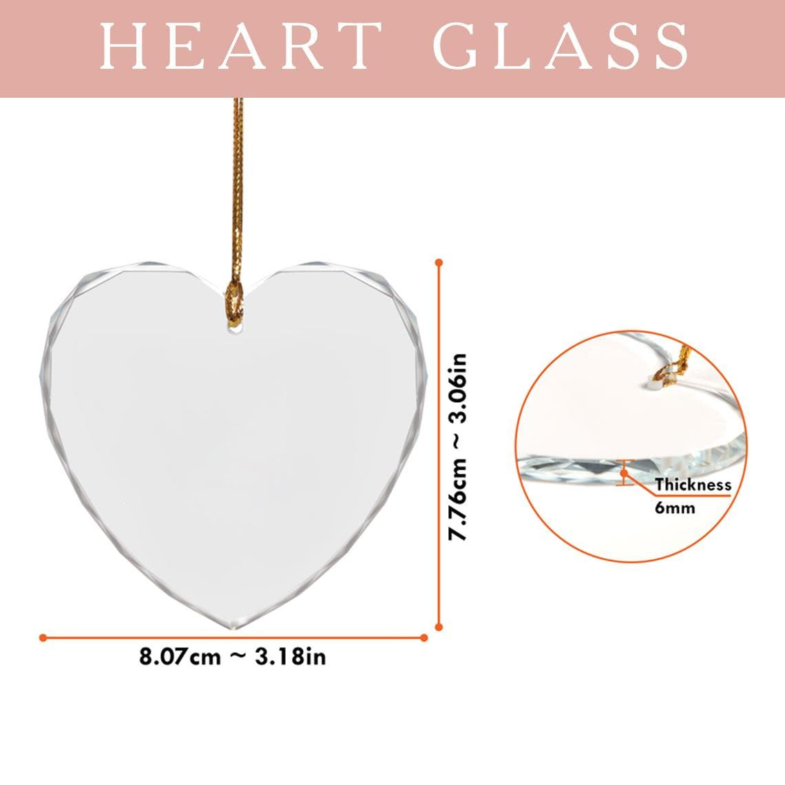 25th Wedding Anniversary Gift, Personalized Heart Glass Ornament for Parents, Custom Keepsake 4 - MeasureMason 25th Wedding Anniversary Gift, Personalized Heart Glass Ornament for Parents, Custom Keepsake 4