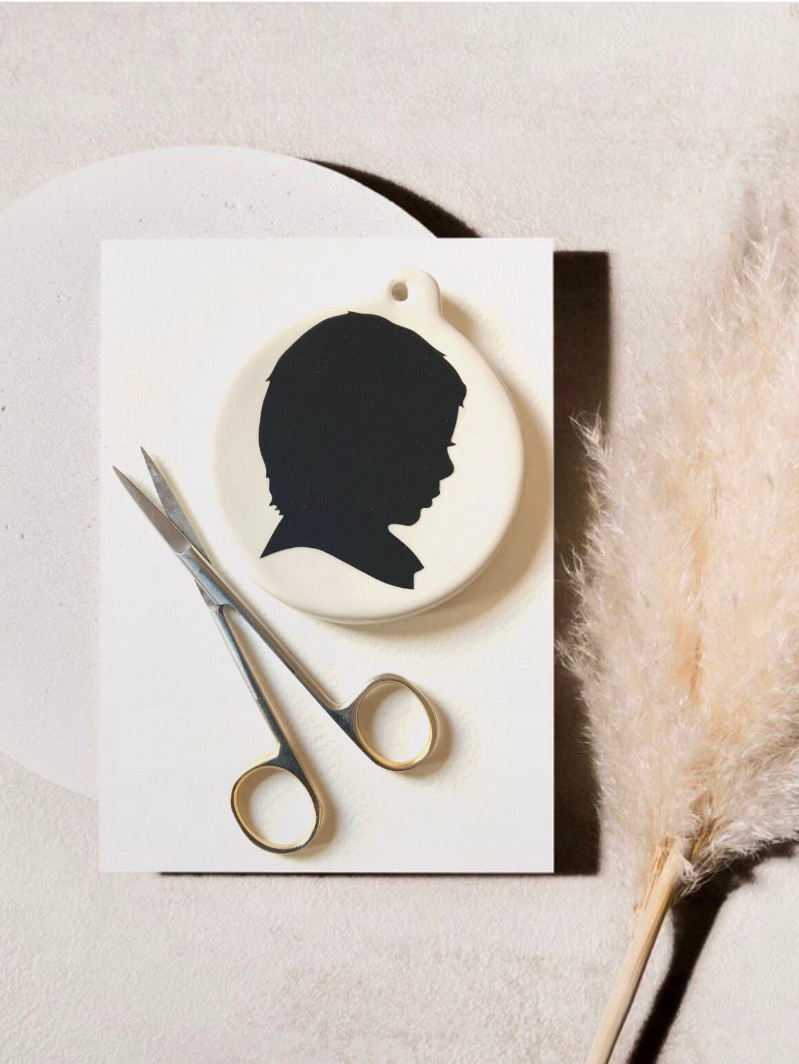 Custom Silhouette Ornament - Personalized Family Keepsake Cut From Your Photo, Ready to Hang 2 - MeasureMason Custom Silhouette Ornament - Personalized Family Keepsake Cut From Your Photo, Ready to Hang 2