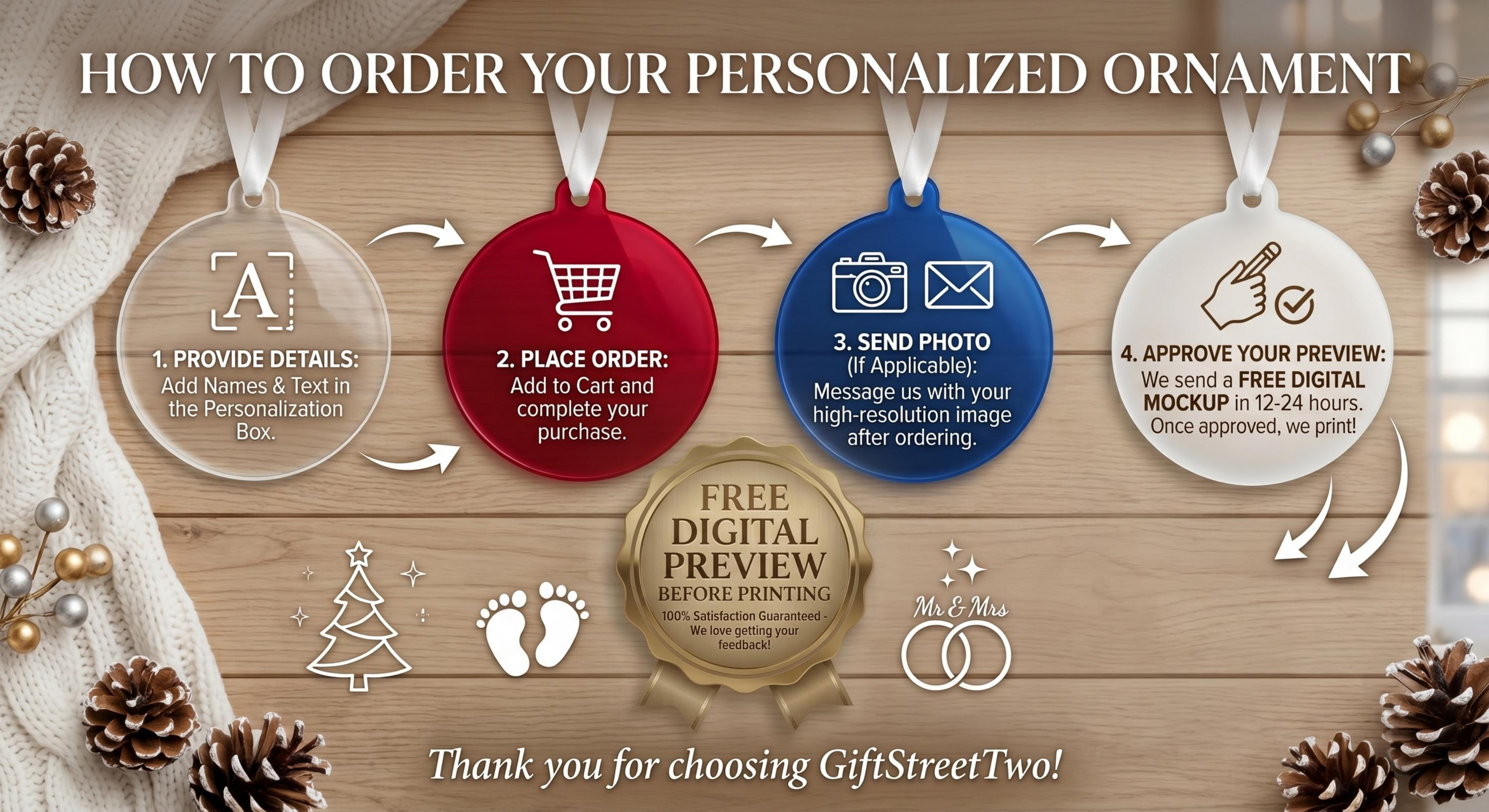 Personalized Wedding Ornament Favors - Custom Acrylic Destination Keepsake for Bral Shower, Bridesmaid & Guest Gifts 1 - MeasureMason Personalized Wedding Ornament Favors - Custom Acrylic Destination Keepsake for Bral Shower, Bridesmaid & Guest Gifts 1