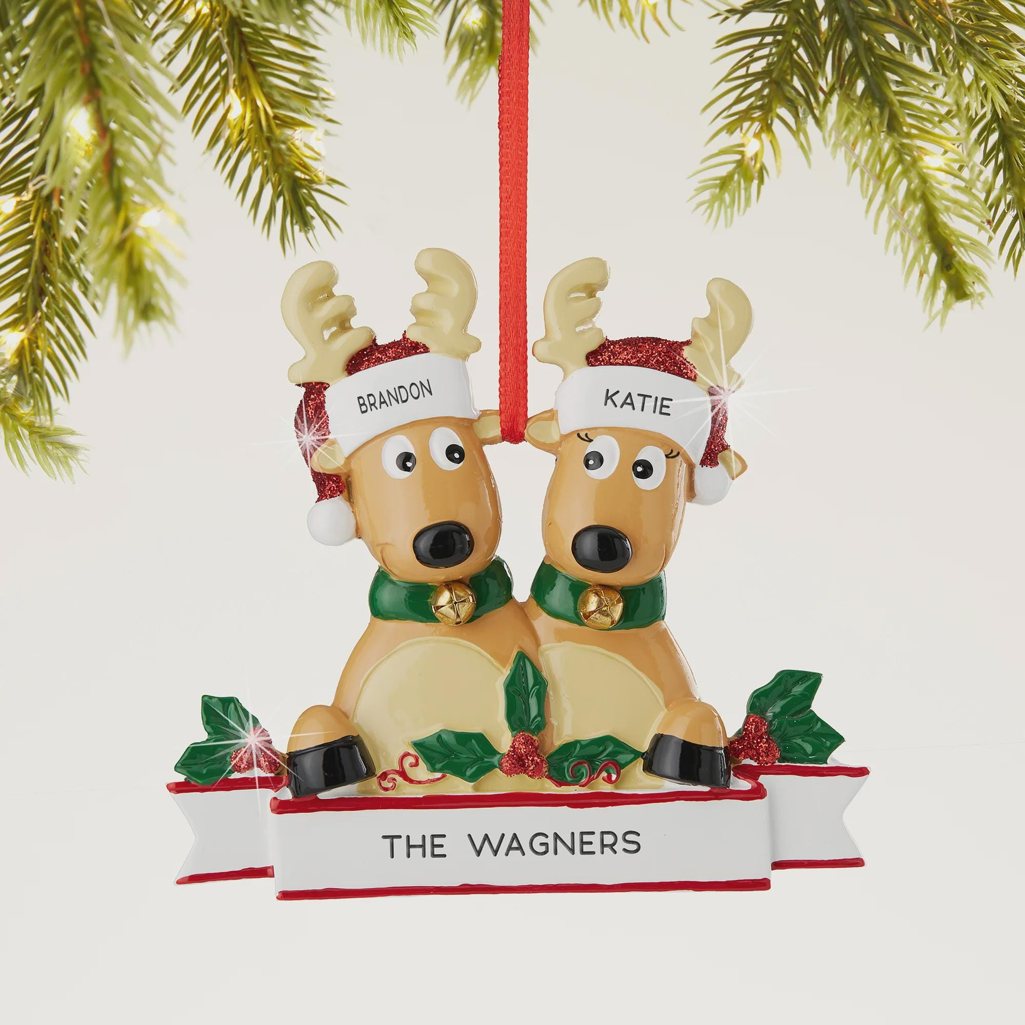 Personalized Family Christmas Ornament with Resin & Bell Accents - Custom Holiday Keepsake Personalized Family Christmas Ornament with Resin & Bell Accents - Custom Holiday Keepsake