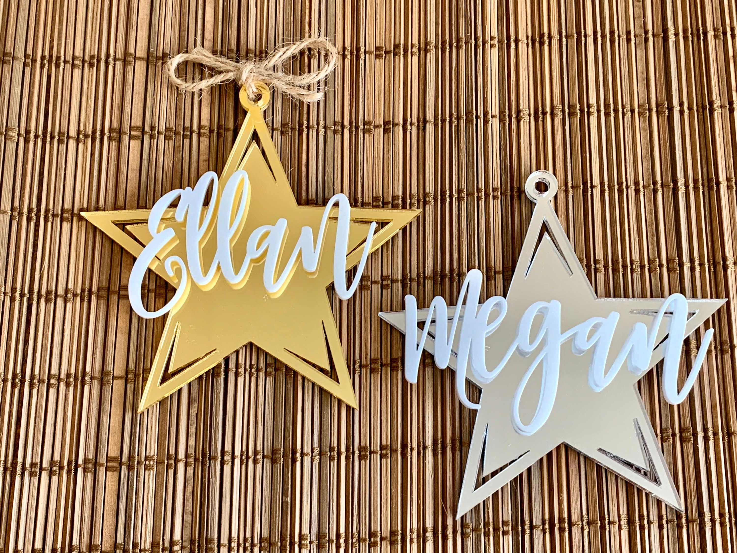 Custom Acrylic Star Ornament - Laser-Cut Personalized Christmas Tree Decoration 3 - MeasureMason Custom Acrylic Star Ornament - Laser-Cut Personalized Christmas Tree Decoration 3