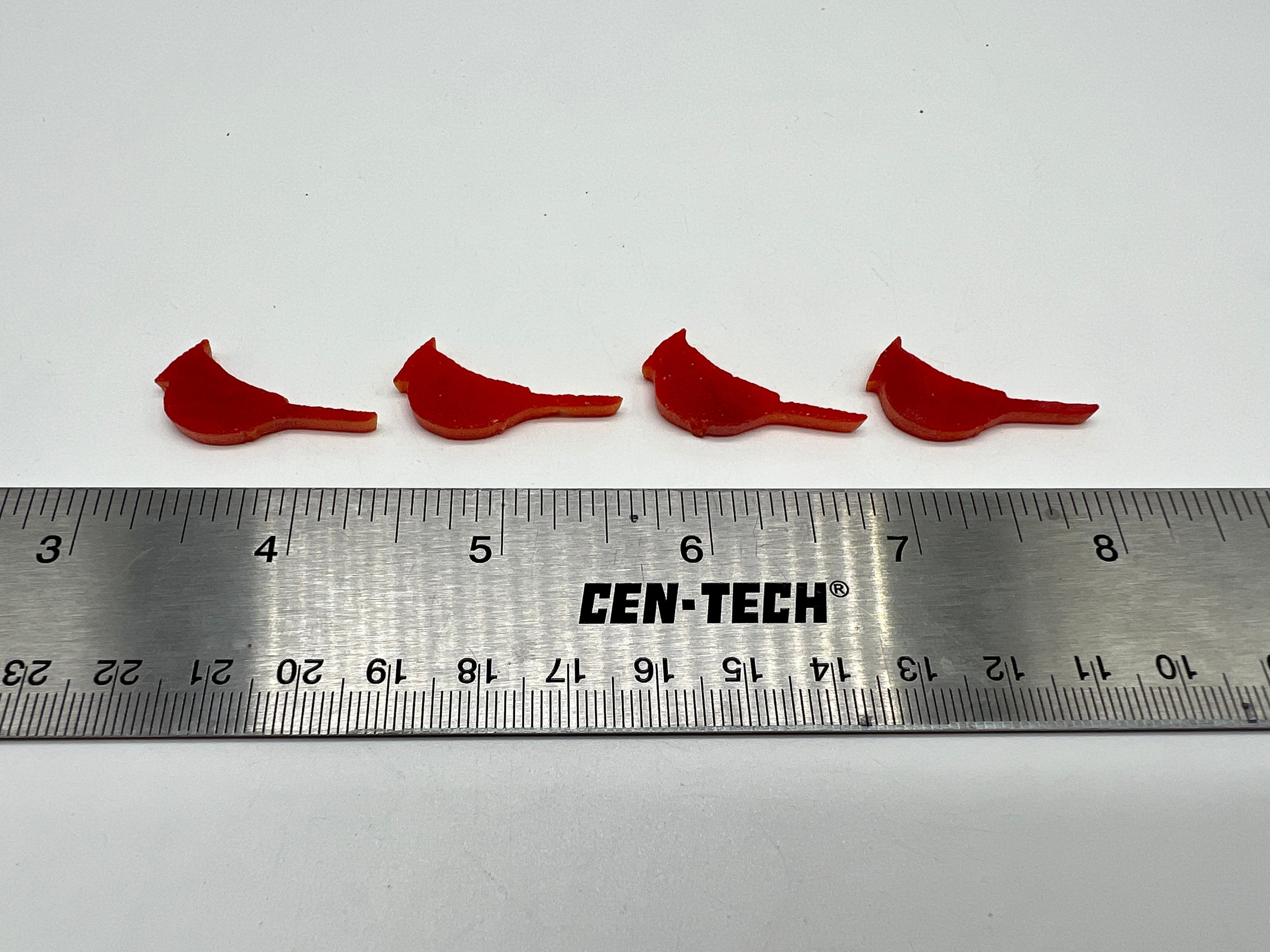 Pre-Cut Fusible Glass Cardinal Shapes - 3mm Red Opal COE90 for Glass Fusing Crafts 2 - MeasureMason Pre-Cut Fusible Glass Cardinal Shapes - 3mm Red Opal COE90 for Glass Fusing Crafts 2