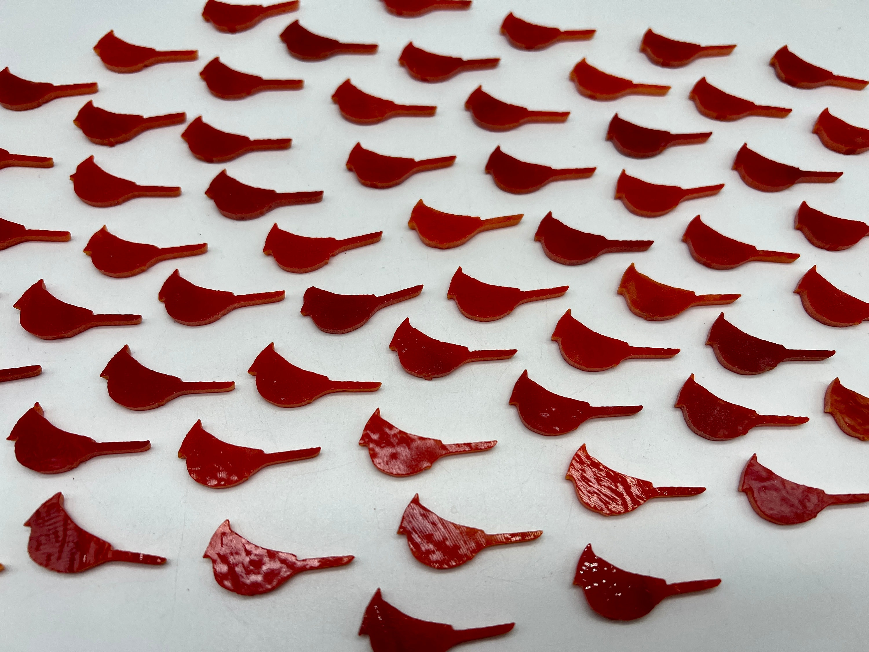 Pre-Cut Fusible Glass Cardinal Shapes - 3mm Red Opal COE90 for Glass Fusing Crafts 3 - MeasureMason Pre-Cut Fusible Glass Cardinal Shapes - 3mm Red Opal COE90 for Glass Fusing Crafts 3