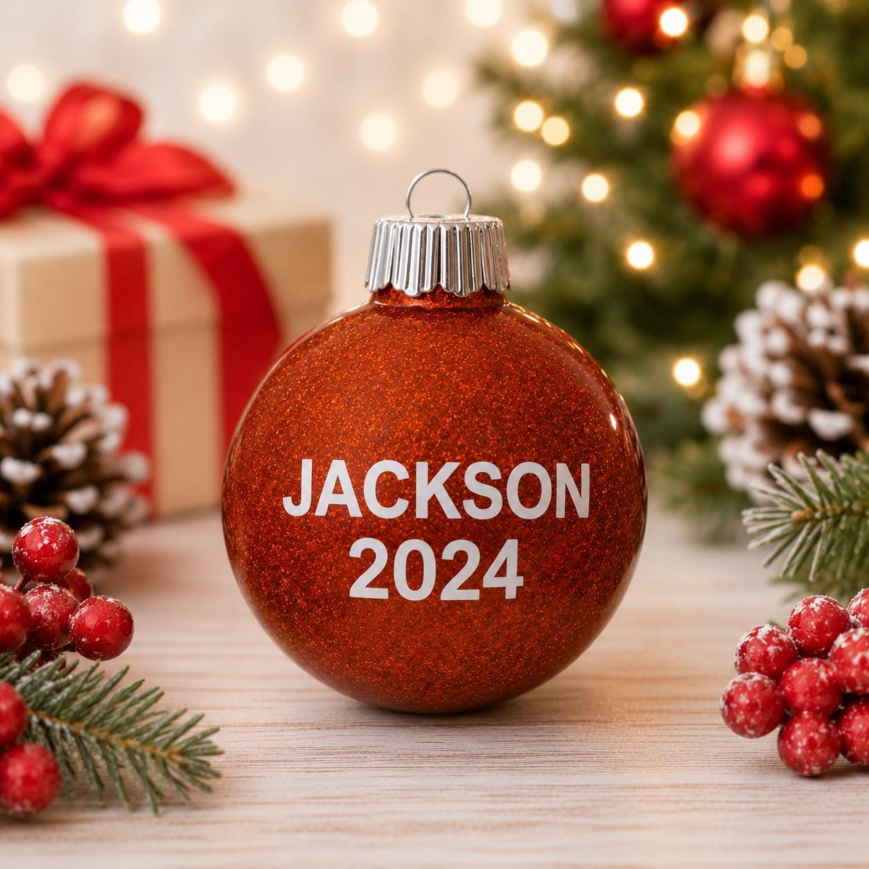 Personalized Fast Food Inspired Ornaments – Handmade Glitter Christmas Tree Decor, Custom Vinyl Holiday Ball 1 - MeasureMason Personalized Fast Food Inspired Ornaments – Handmade Glitter Christmas Tree Decor, Custom Vinyl Holiday Ball 1
