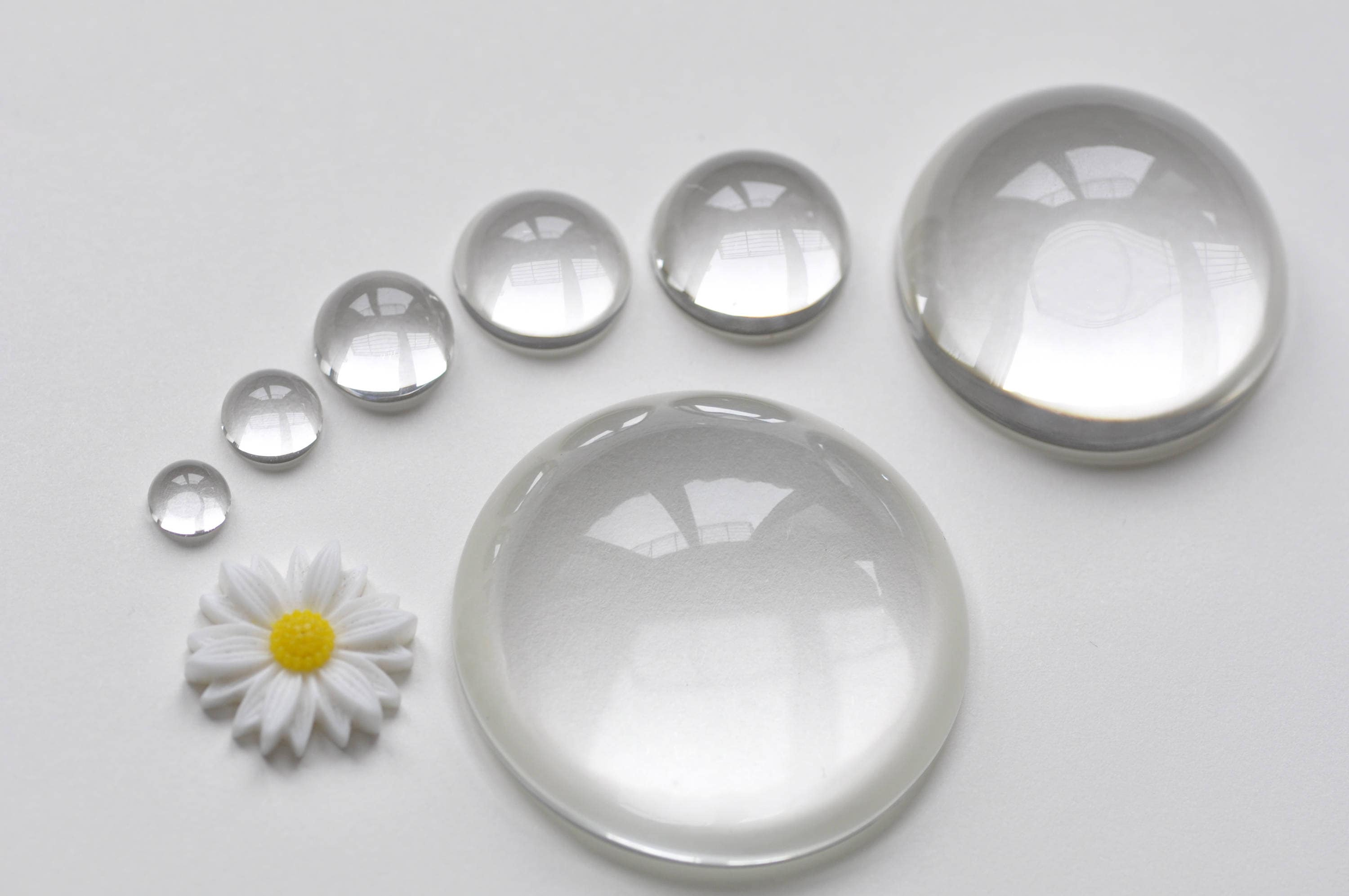 Glass Cabochon High Dome Half Sphere for Jewelry Findings and Crafts