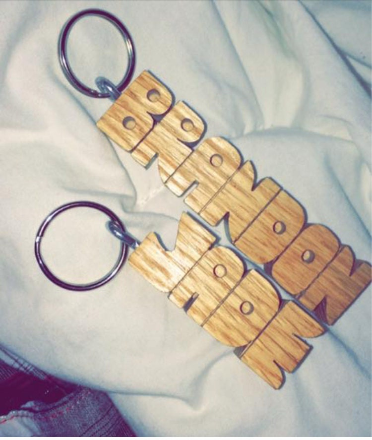 Personalized Wood Keychain - Custom Oak Name Keychain - Handmade Gift for Him or Her - Birthday Christmas Gift by Duggan 2 - MeasureMason Personalized Wood Keychain - Custom Oak Name Keychain - Handmade Gift for Him or Her - Birthday Christmas Gift by Duggan 2