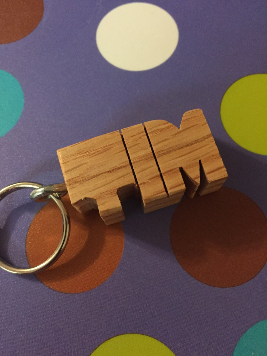 Personalized Wood Keychain - Custom Oak Name Keychain - Handmade Gift for Him or Her - Birthday Christmas Gift by Duggan 1 - MeasureMason Personalized Wood Keychain - Custom Oak Name Keychain - Handmade Gift for Him or Her - Birthday Christmas Gift by Duggan 1