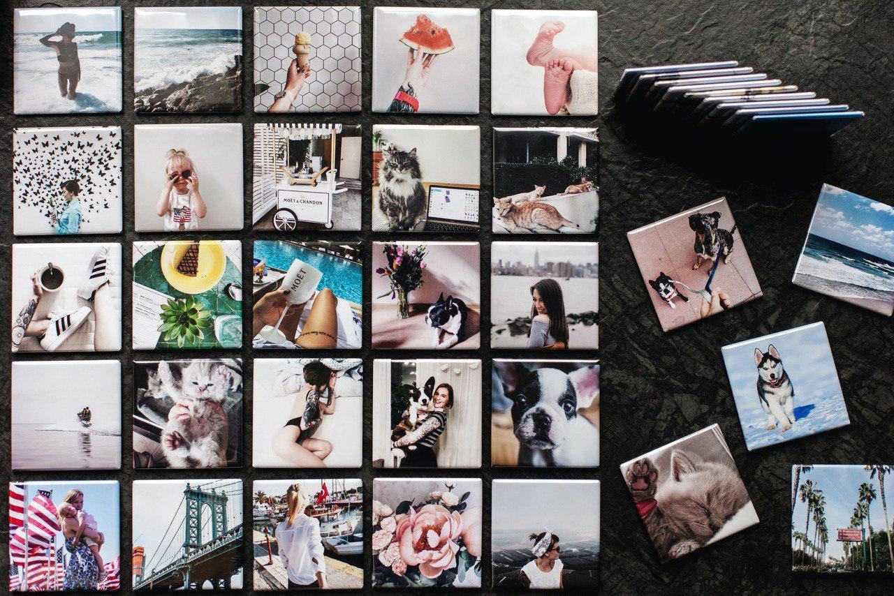 18 Custom Photo Magnets 2x2" - Locker Magnets Stocking Stuffer, Personalized Photo Gifts, Instagram Printing Service 2 - MeasureMason 18 Custom Photo Magnets 2x2" - Locker Magnets Stocking Stuffer, Personalized Photo Gifts, Instagram Printing Service 2