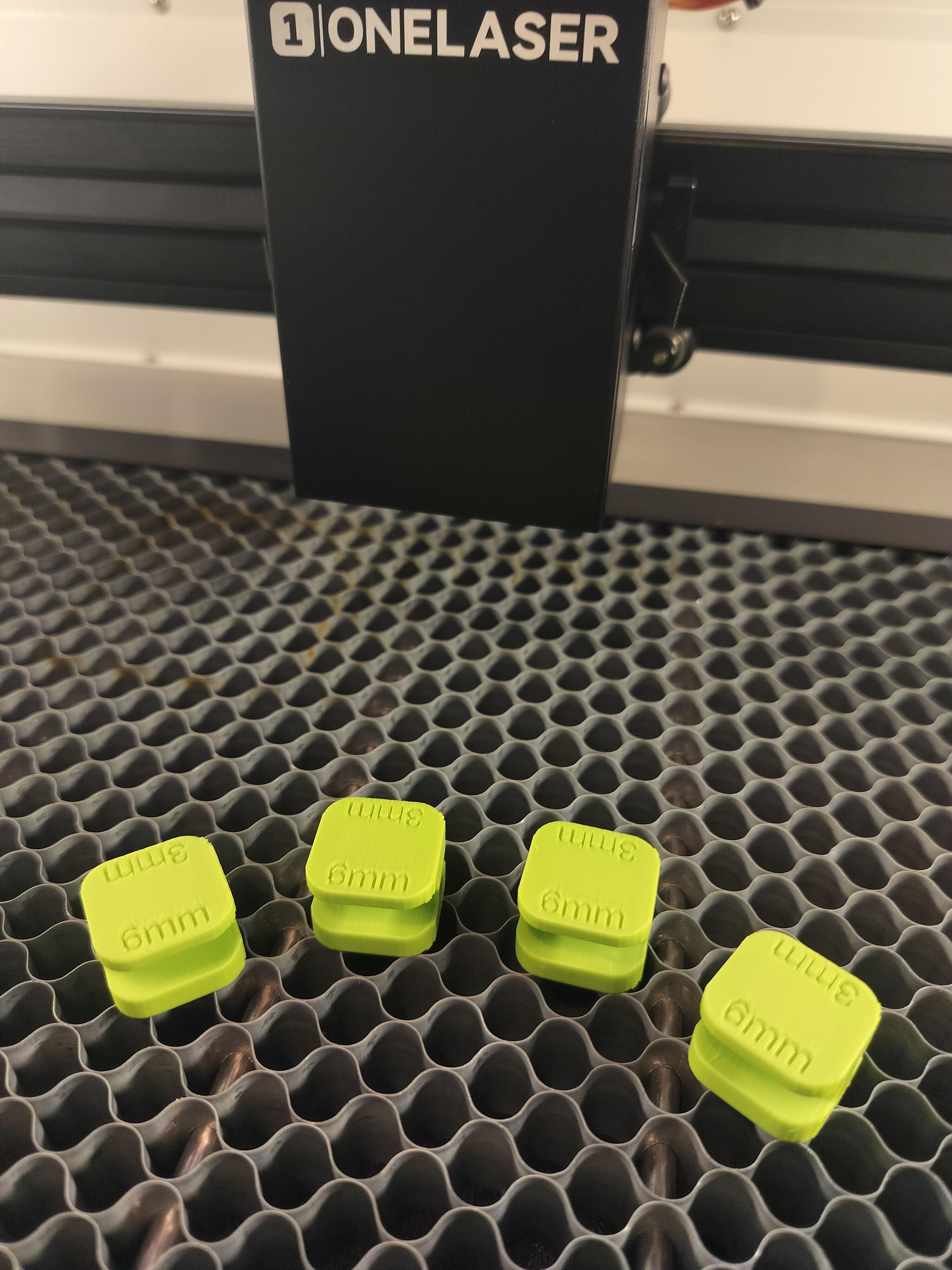 Anti-Flashback Magnetic Standoffs for Honeycomb Laser Beds - 3mm & 6mm Material Holders - Fits Omtech, Glowforge, One La