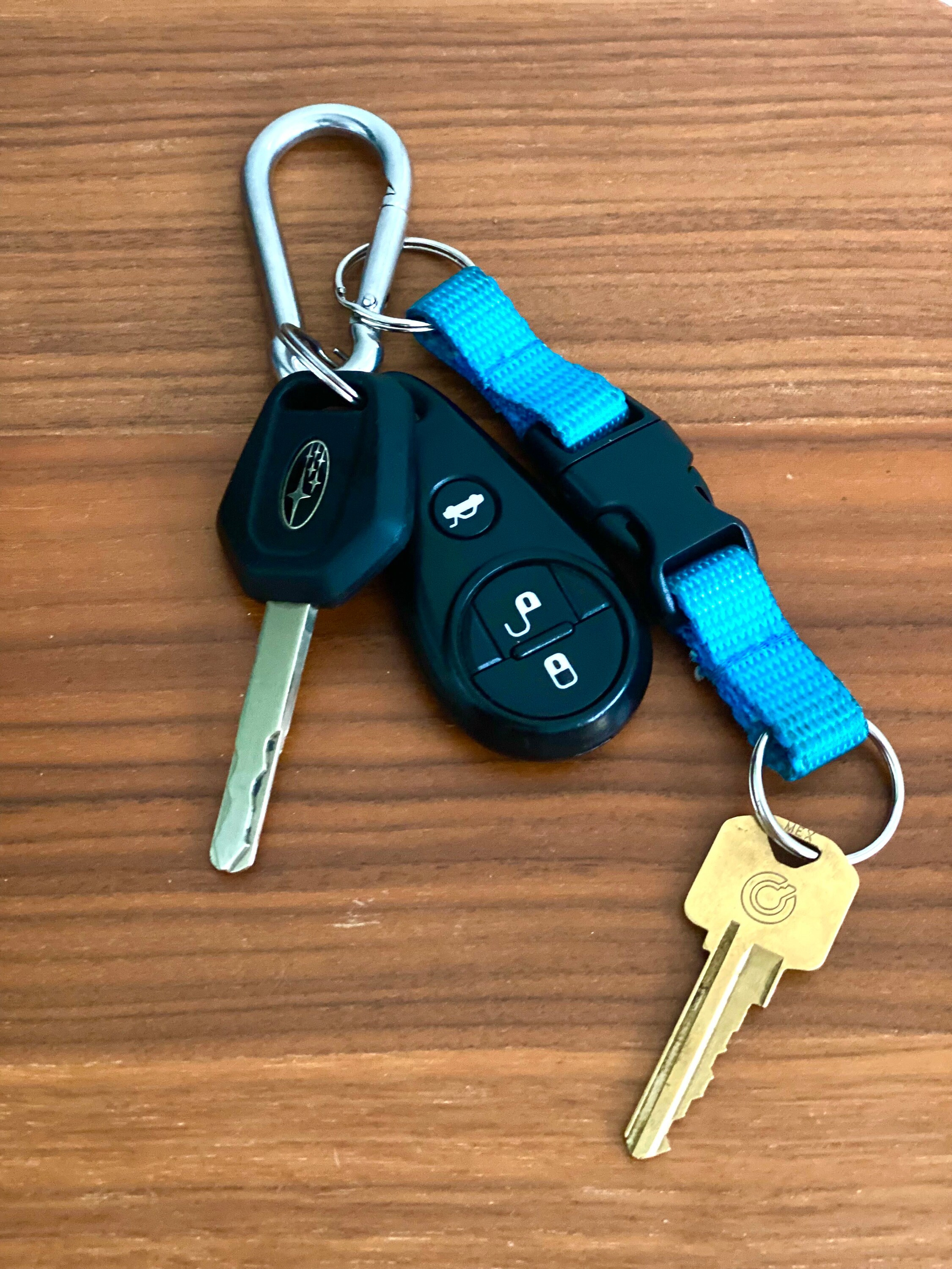Double Header Quick Release Nylon Webbing Keychain – 2-in-1 Key Ring with Push-Release Center Buckle 2 - MeasureMason Double Header Quick Release Nylon Webbing Keychain – 2-in-1 Key Ring with Push-Release Center Buckle 2