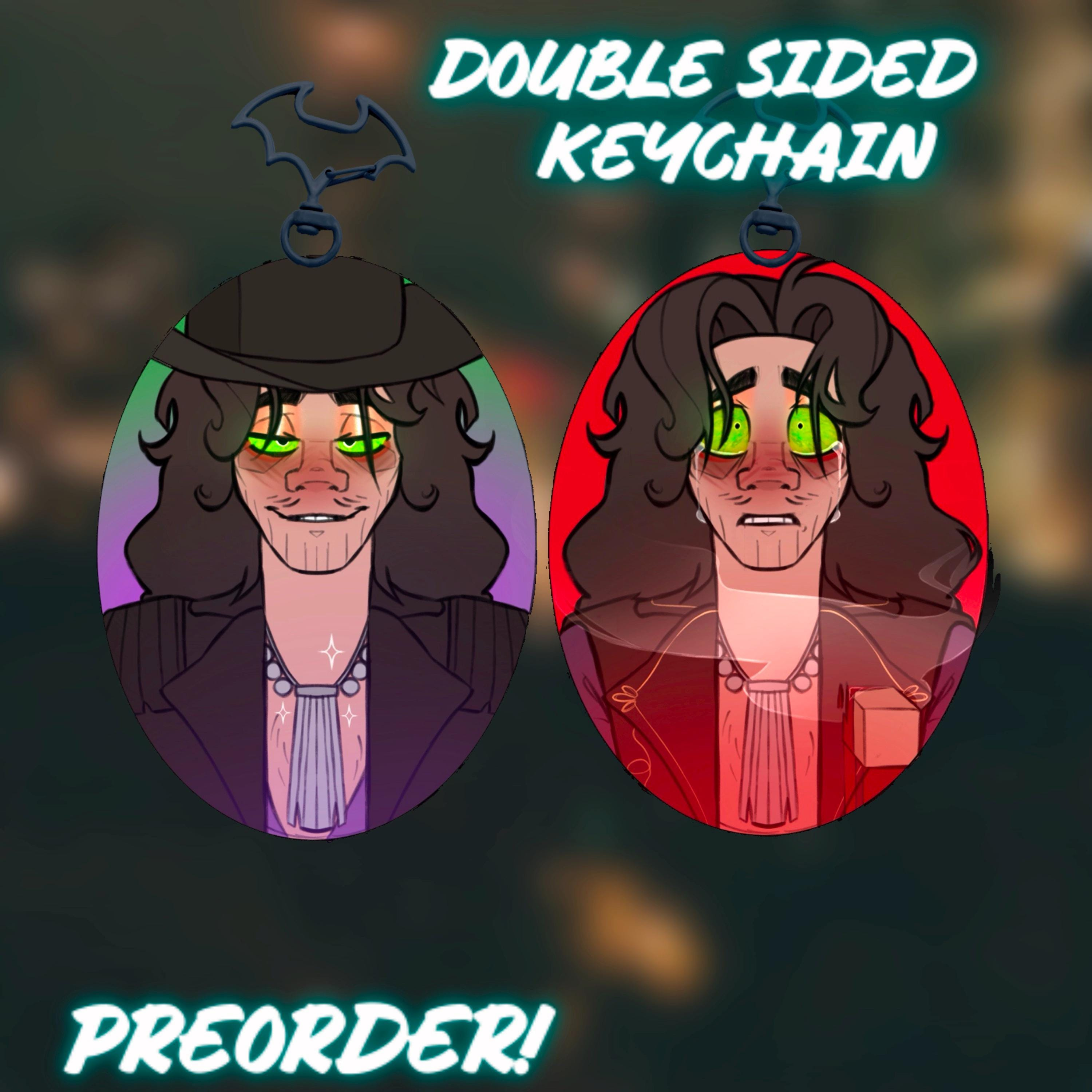 The Lost Boys Musical 'Fated and Their Fates' Oval Diamond Keychain PREORDER Fan Art The Lost Boys Musical 'Fated and Their Fates' Oval Diamond Keychain PREORDER Fan Art