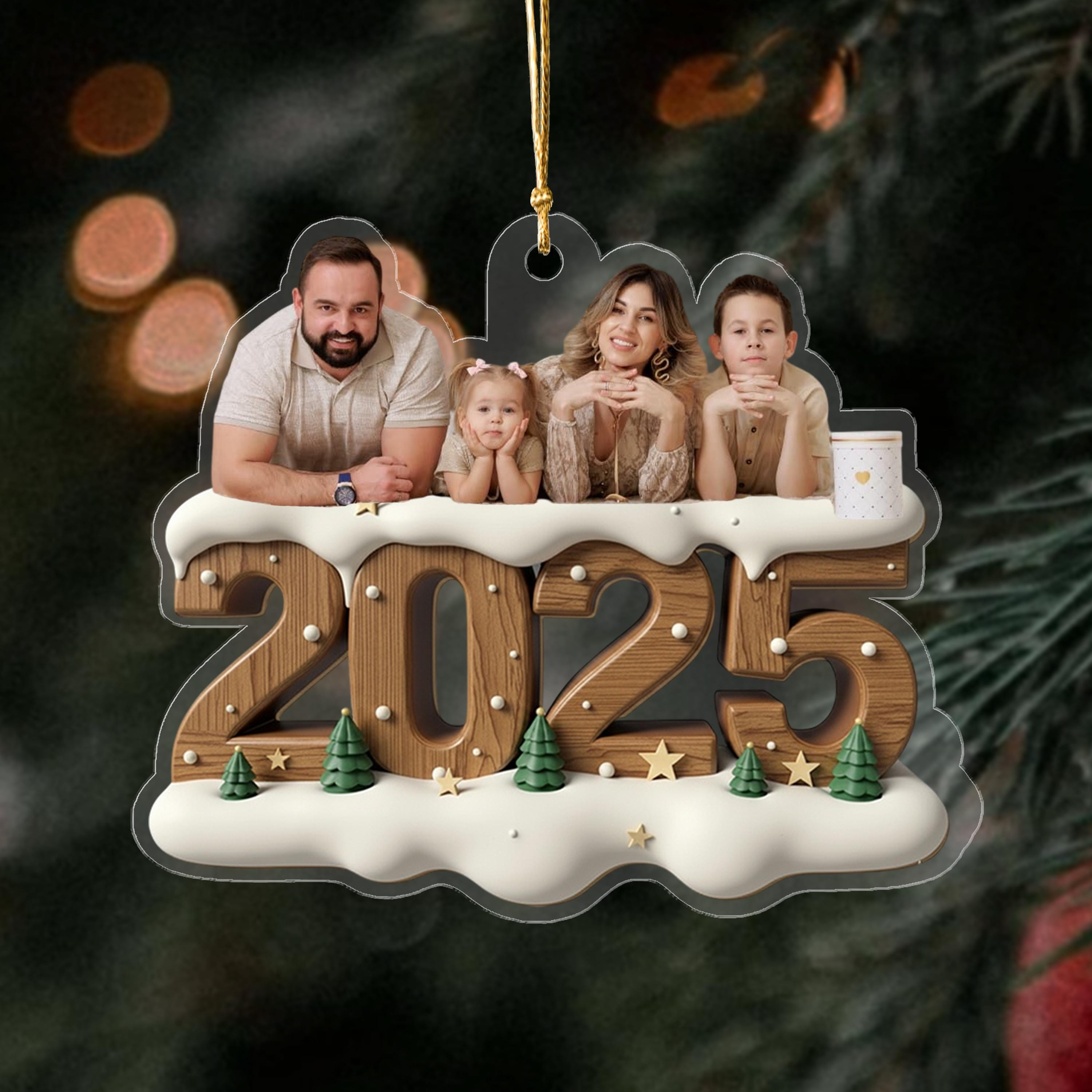 Christmas 2026 Custom Photo Acrylic Ornament, Family & Pet Personalized Picture Keepsake, Clear Holiday Tree Decor Gift Christmas 2026 Custom Photo Acrylic Ornament, Family & Pet Personalized Picture Keepsake, Clear Holiday Tree Decor Gift