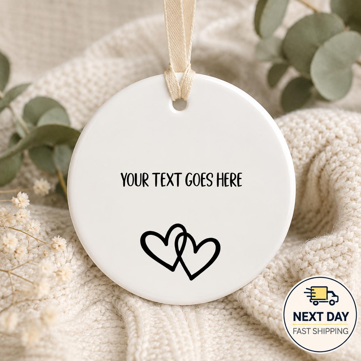 Custom Engraved Personalized Keepsake Ornament - Perfect Wedding & Engagement Gift for Couples 2 - MeasureMason Custom Engraved Personalized Keepsake Ornament - Perfect Wedding & Engagement Gift for Couples 2