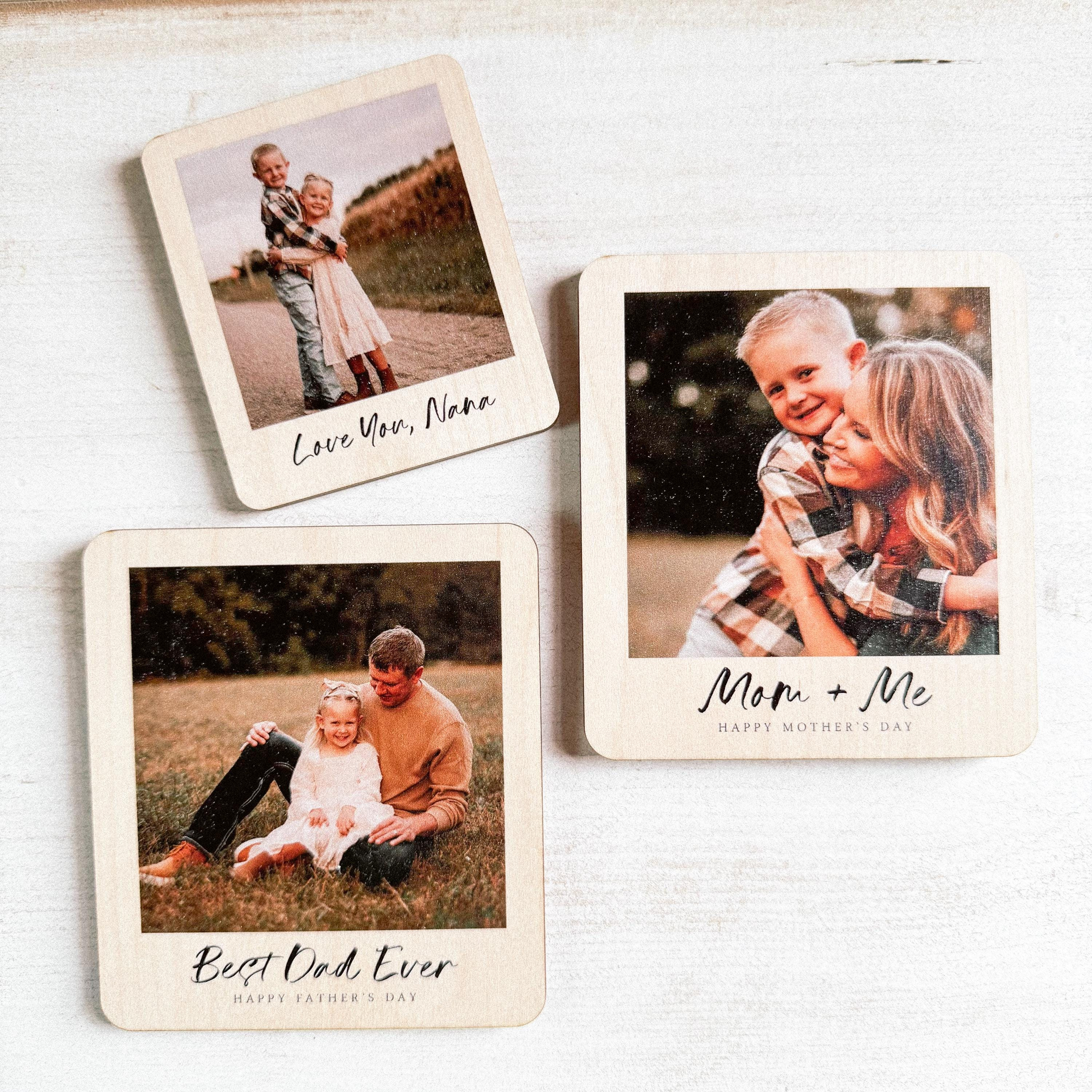 Custom Photo Fridge Magnet - Personalized Wood Magnet for Refrigerator Custom Photo Fridge Magnet - Personalized Wood Magnet for Refrigerator
