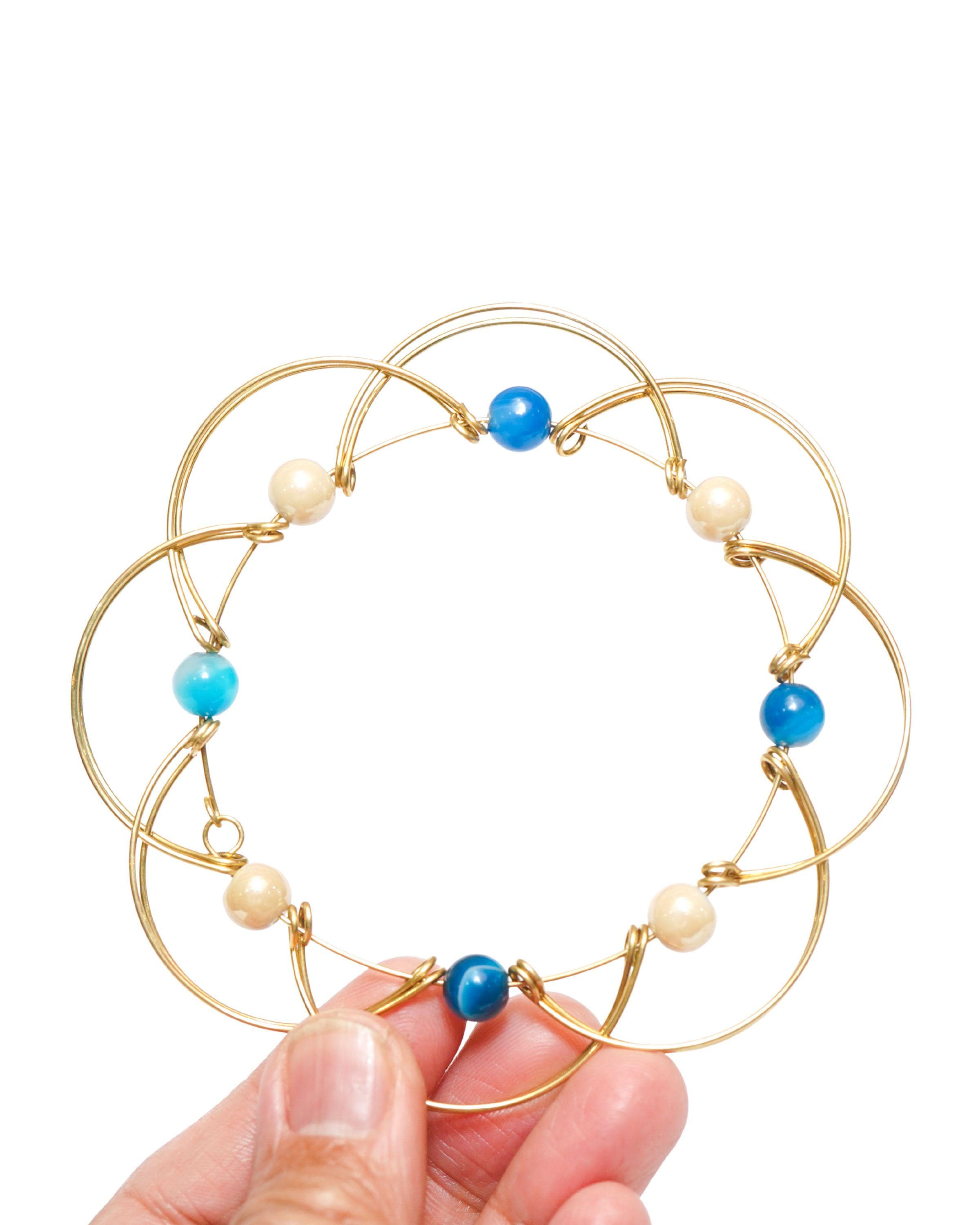 Halo Bloom Wire Mandala Ornament - Handmade Christmas Tree Decoration 3 - MeasureMason Halo Bloom Wire Mandala Ornament - Handmade Christmas Tree Decoration 3