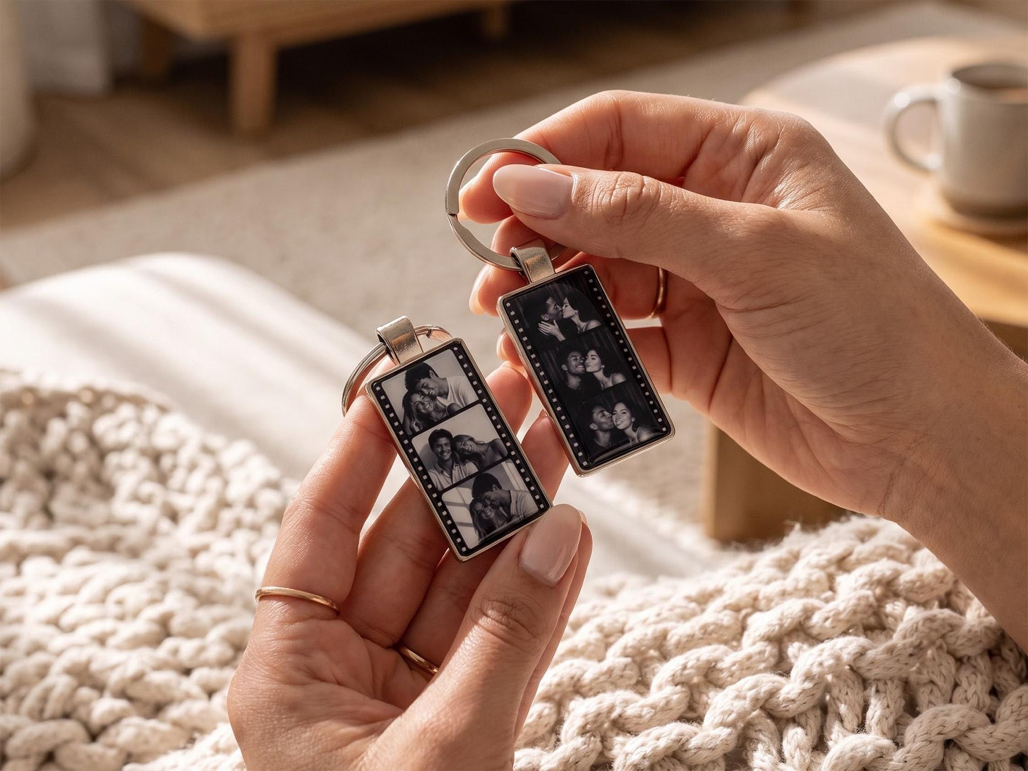 Personalized Film Strip Photo Keychain, Custom Picture Keychain, Anniversary Gift for Him Her, Memory Keepsake 4 - MeasureMason Personalized Film Strip Photo Keychain, Custom Picture Keychain, Anniversary Gift for Him Her, Memory Keepsake 4