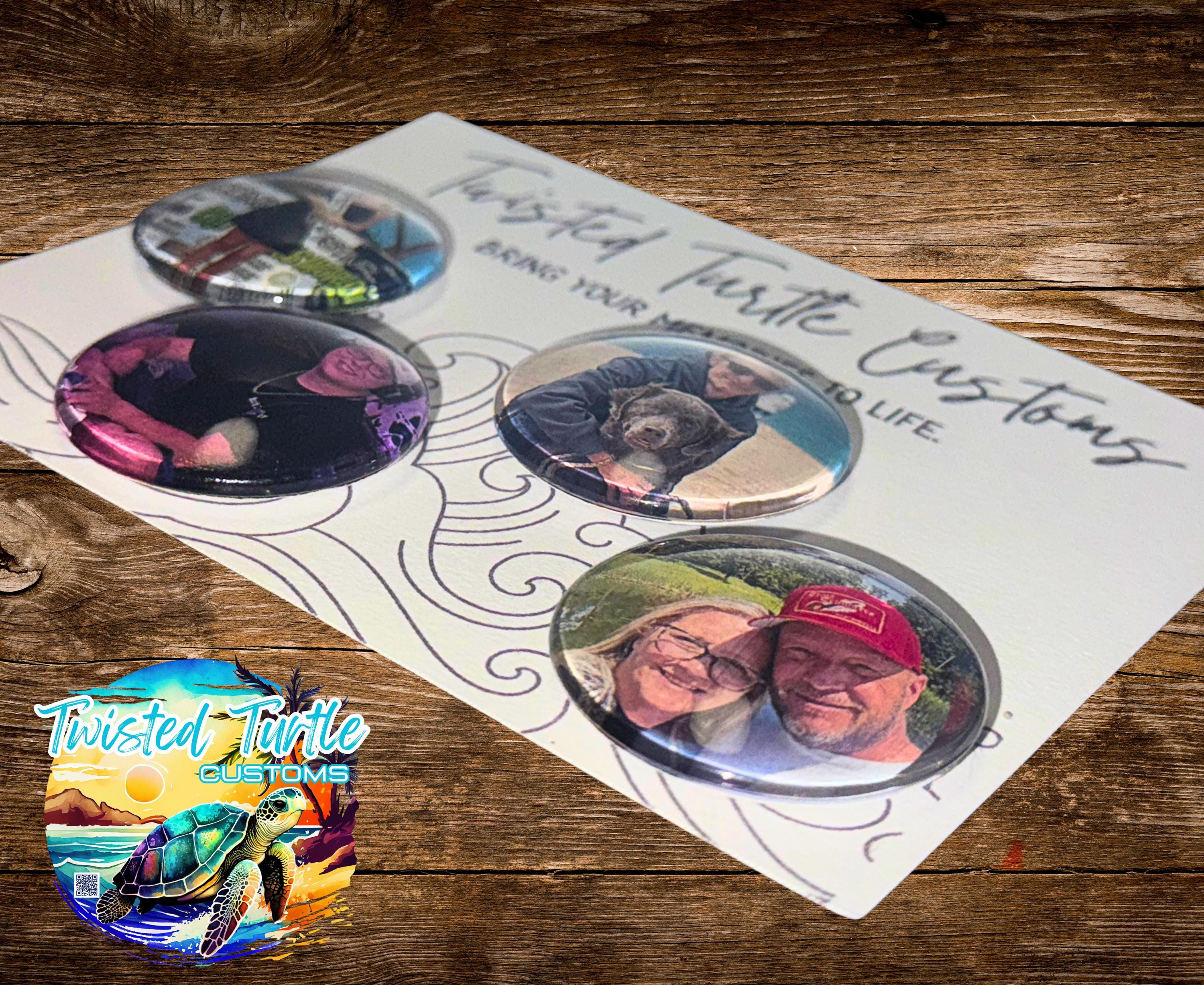 Custom 1.5" Glass Dome Photo Magnets - Personalized Fridge Keepsakes 2 - MeasureMason Custom 1.5" Glass Dome Photo Magnets - Personalized Fridge Keepsakes 2