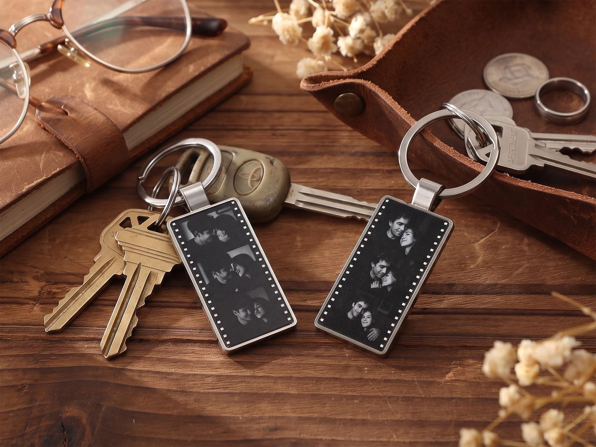 Personalized Film Strip Photo Keychain, Custom Picture Keychain, Anniversary Gift for Him Her, Memory Keepsake 3 - MeasureMason Personalized Film Strip Photo Keychain, Custom Picture Keychain, Anniversary Gift for Him Her, Memory Keepsake 3