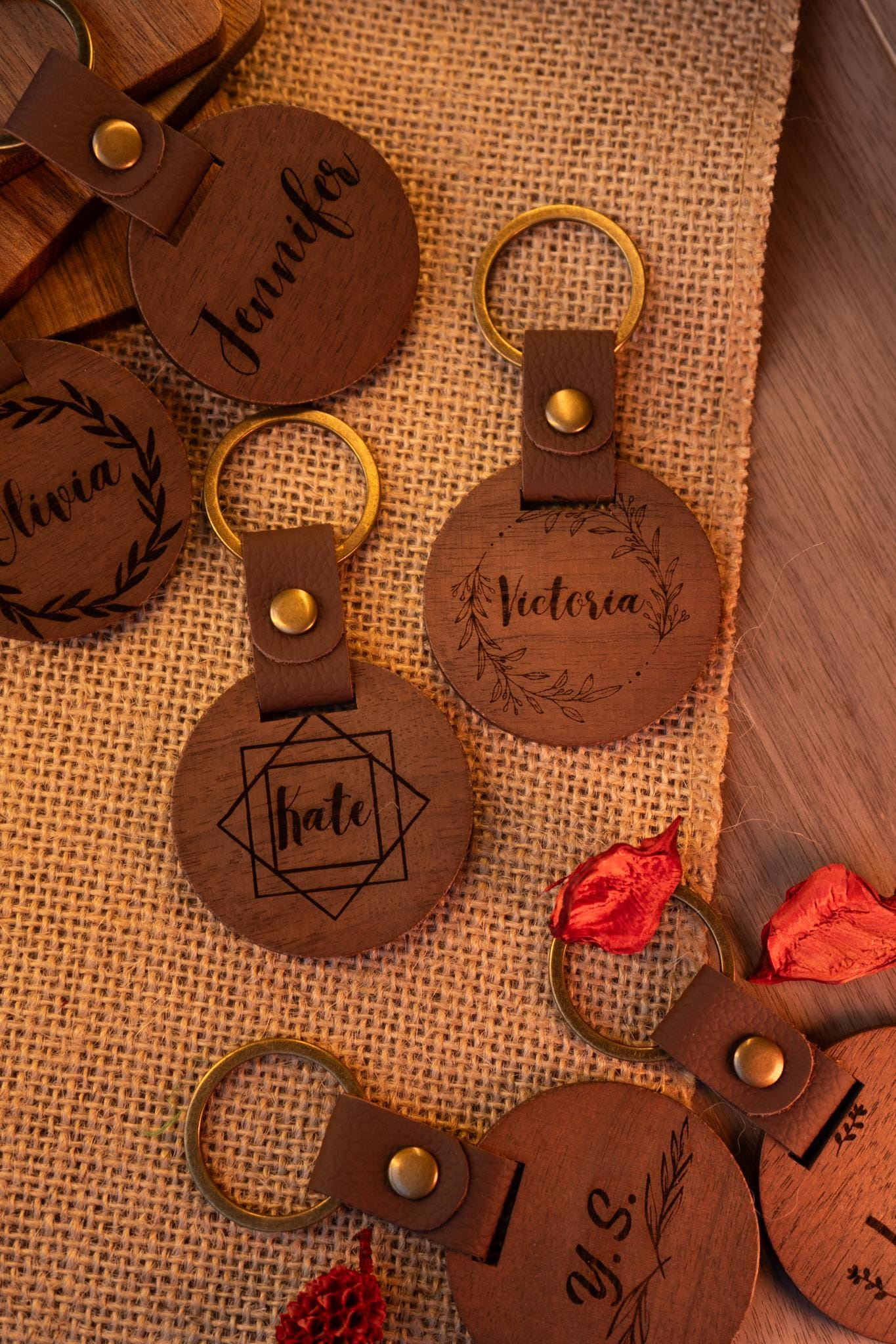 Personalized Walnut Wood Keychain with Custom Engraved Name, Rustic Round Design for Men, Thank You Gift Bulk, Wedding F 1 - MeasureMason Personalized Walnut Wood Keychain with Custom Engraved Name, Rustic Round Design for Men, Thank You Gift Bulk, Wedding F 1