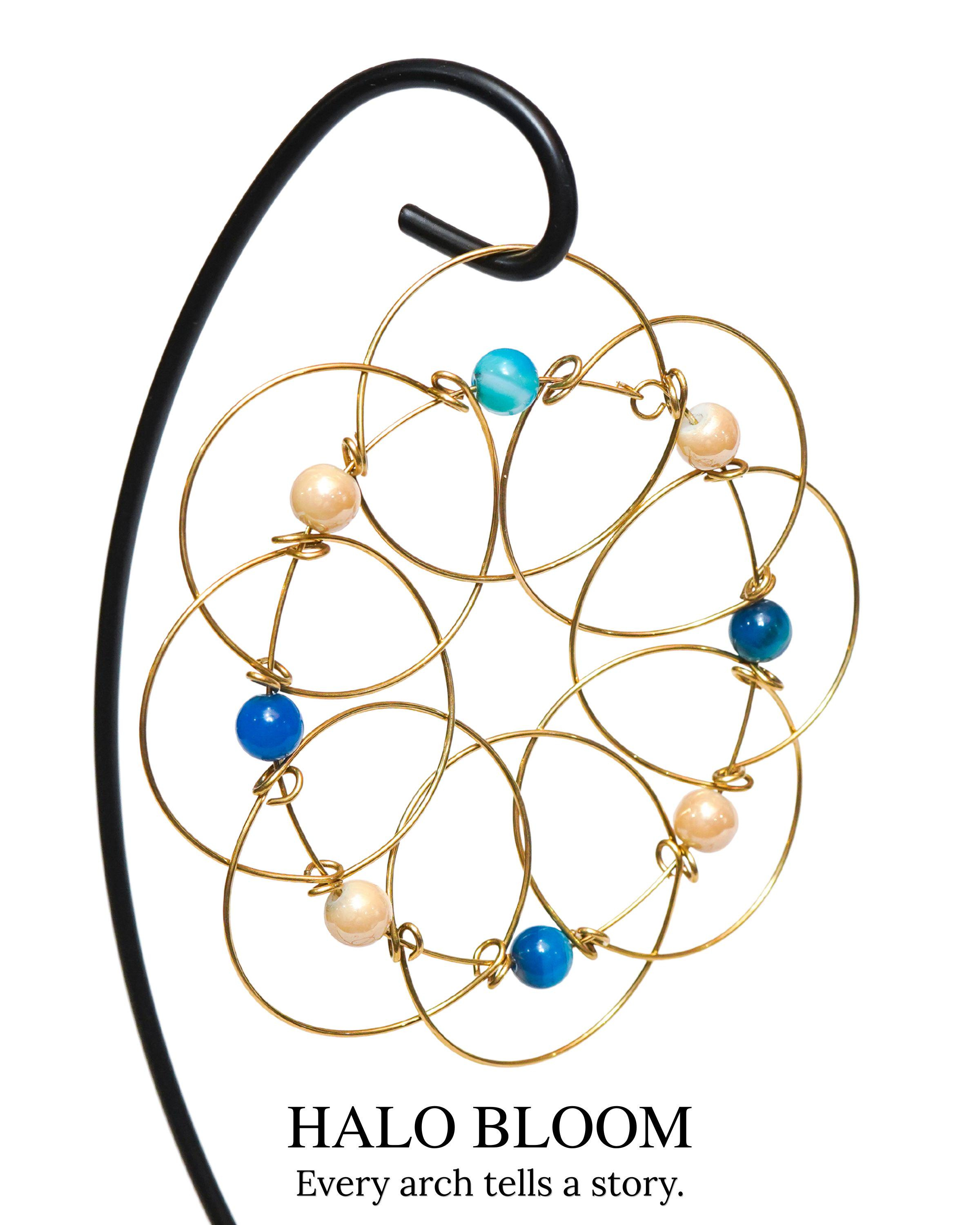 Halo Bloom Wire Mandala Ornament - Handmade Christmas Tree Decoration Halo Bloom Wire Mandala Ornament - Handmade Christmas Tree Decoration