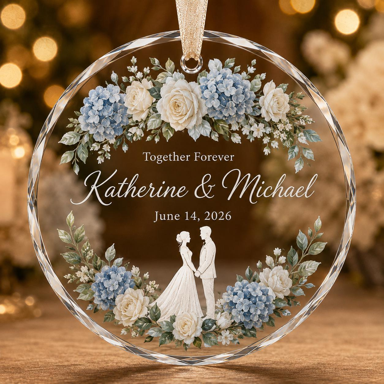 Personalized Glass Ornament – Custom Names, Dates & Photos - Wedding, Anniversary, Memorial Keepsake Gift 2 - MeasureMason Personalized Glass Ornament – Custom Names, Dates & Photos - Wedding, Anniversary, Memorial Keepsake Gift 2