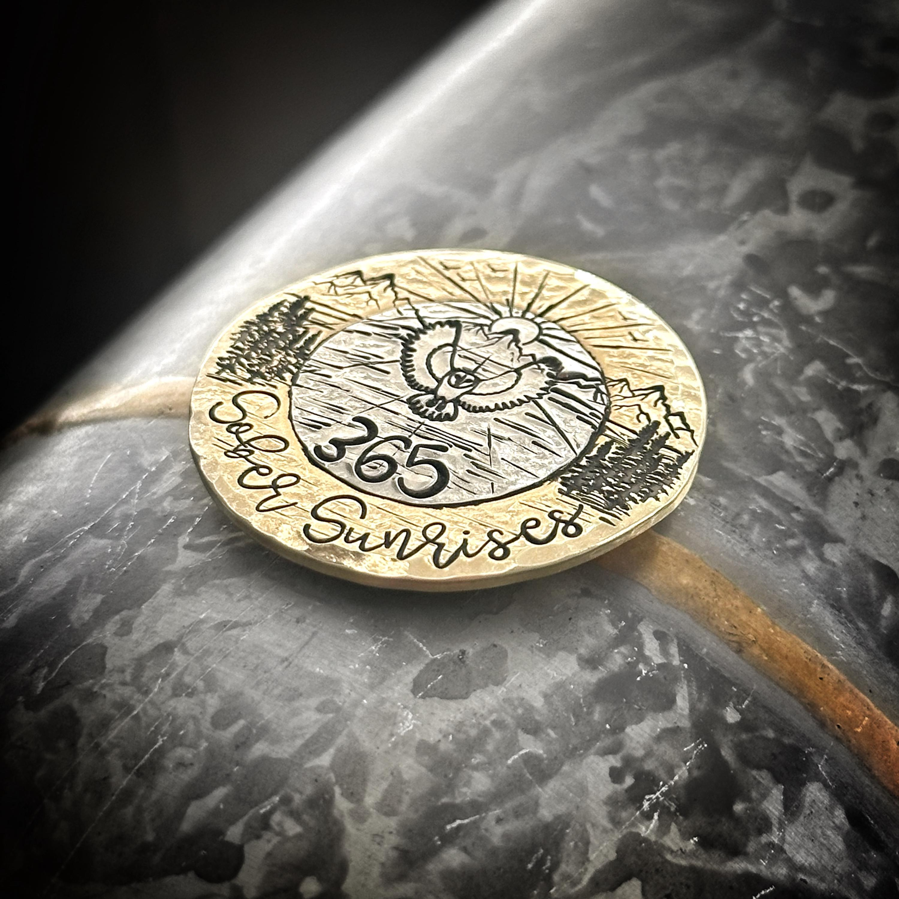 Personalized Handmade Sobriety Coin - Custom AA Recovery Medallion with Optional Keychain 1 - MeasureMason Personalized Handmade Sobriety Coin - Custom AA Recovery Medallion with Optional Keychain 1